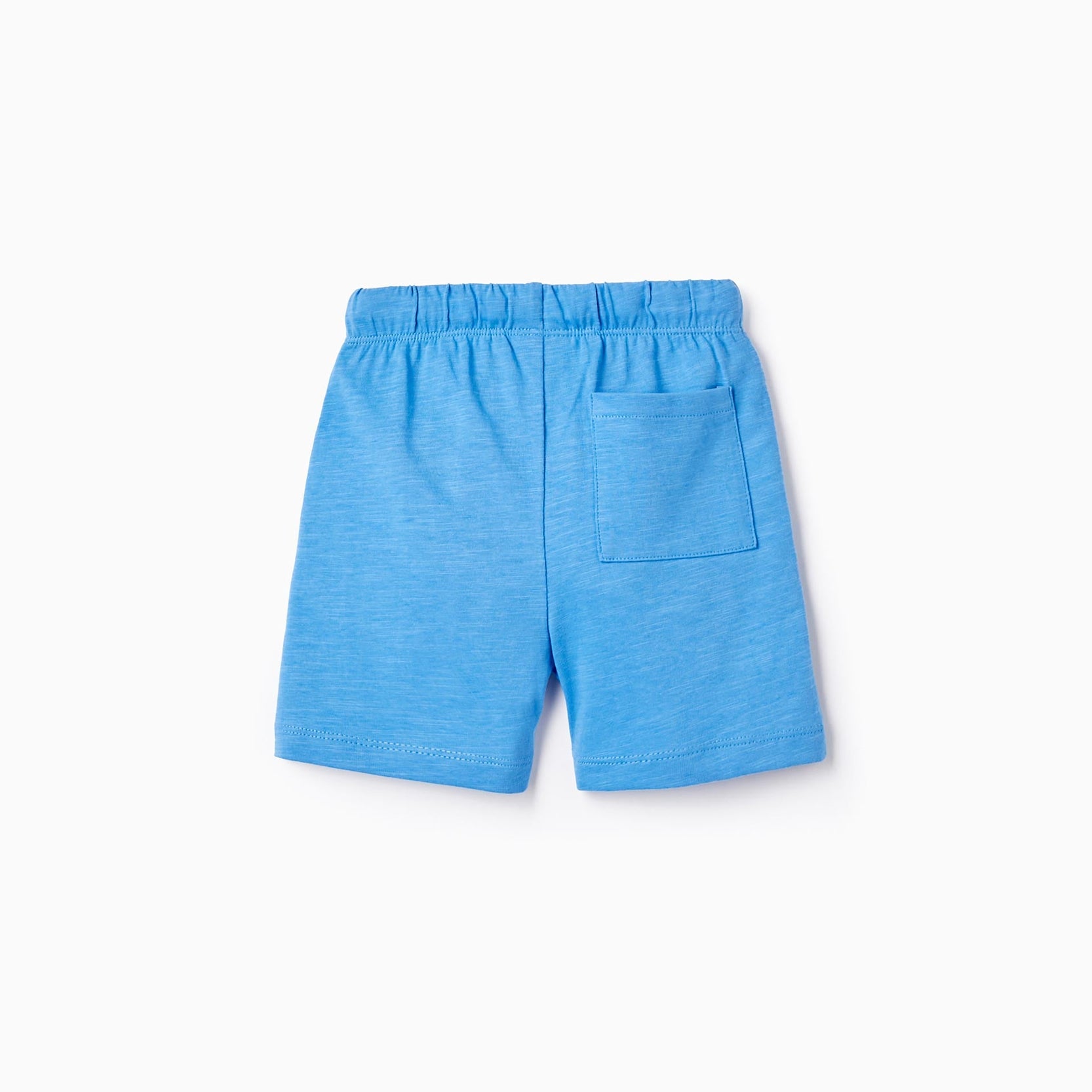 2 Cotton Sport Shorts for Baby Boys, Grey/Blue