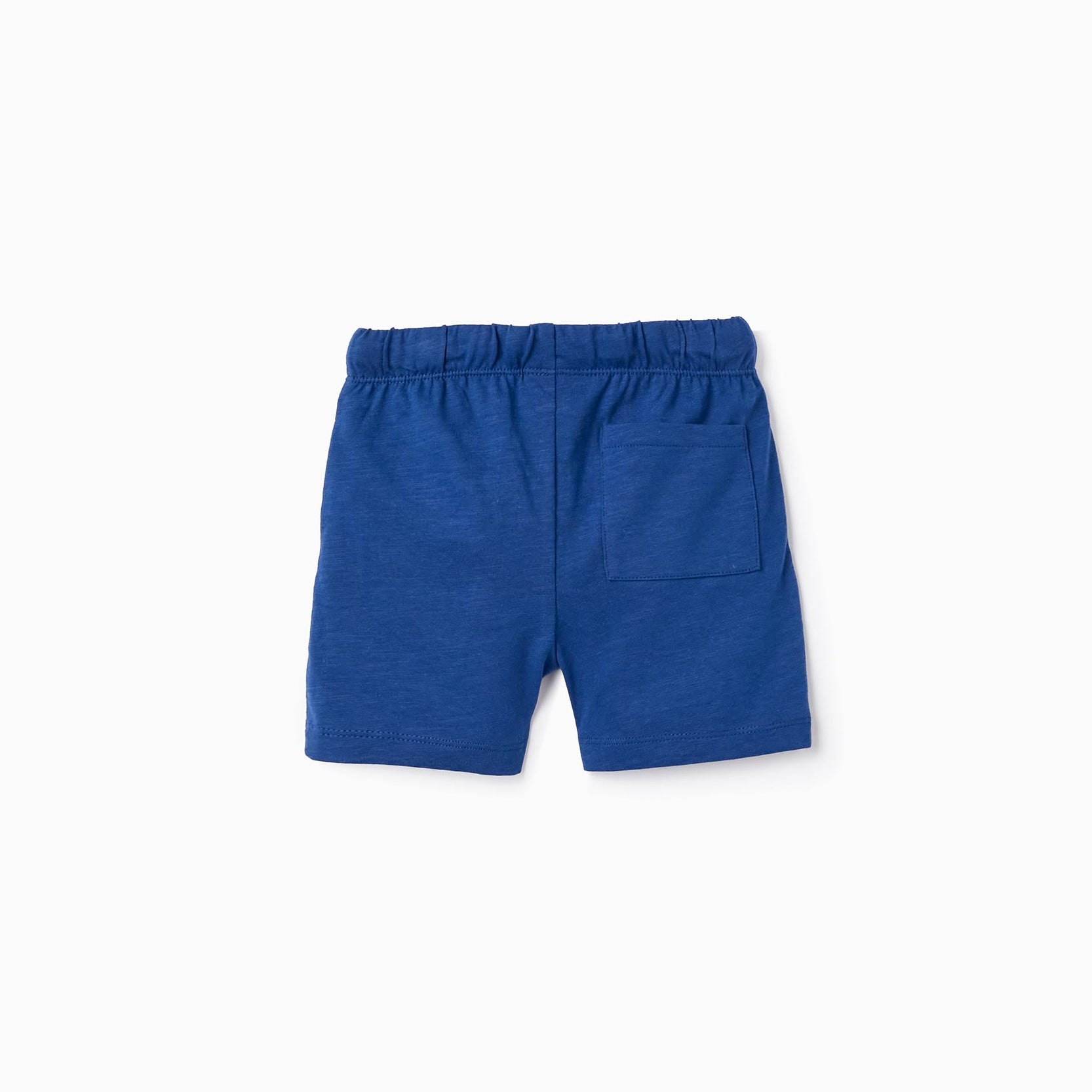 2 Cotton Sport Shorts for Baby Boys, Coral/Dark Blue