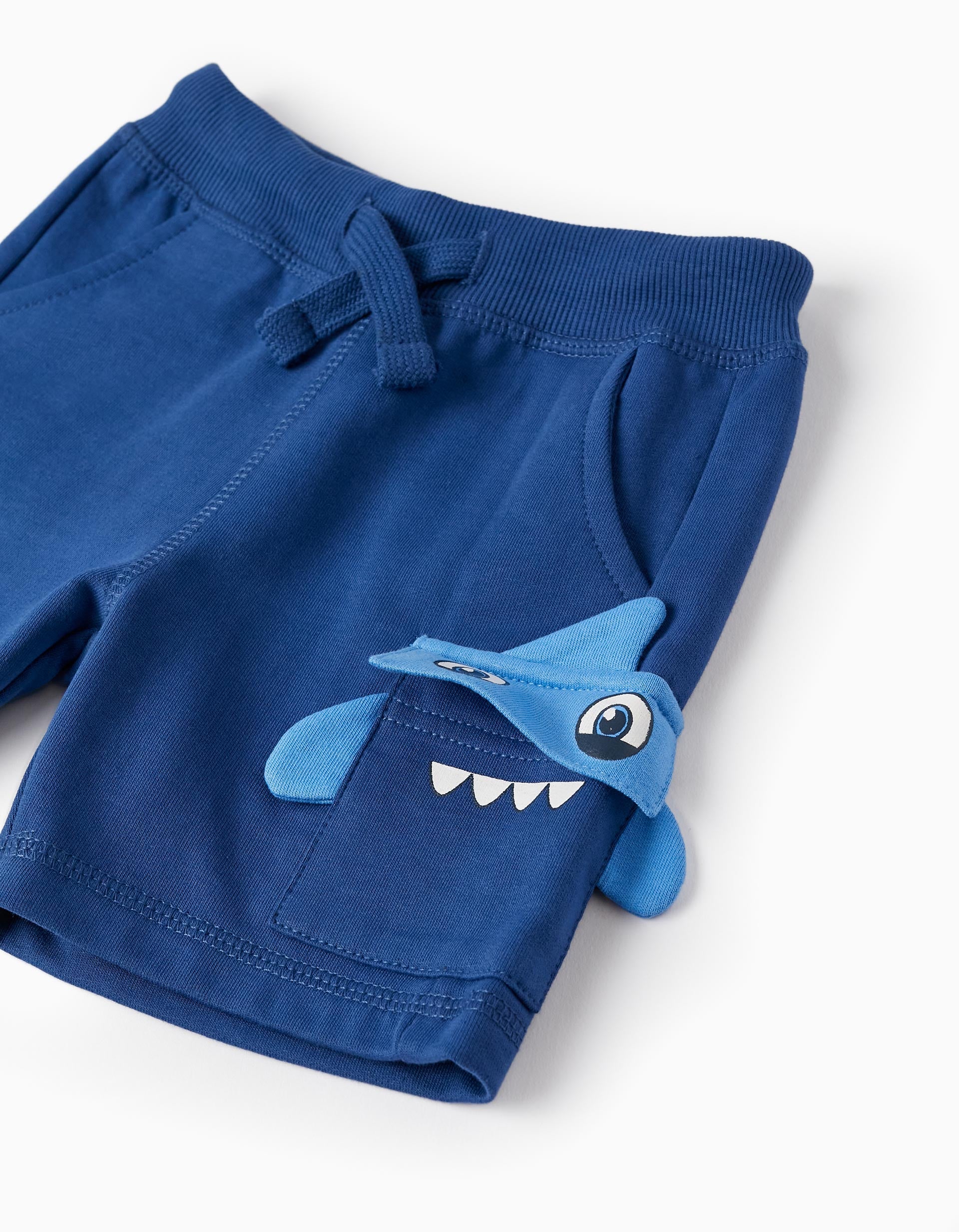 Cotton Shorts for Baby Boys 'Shark', Dark Blue