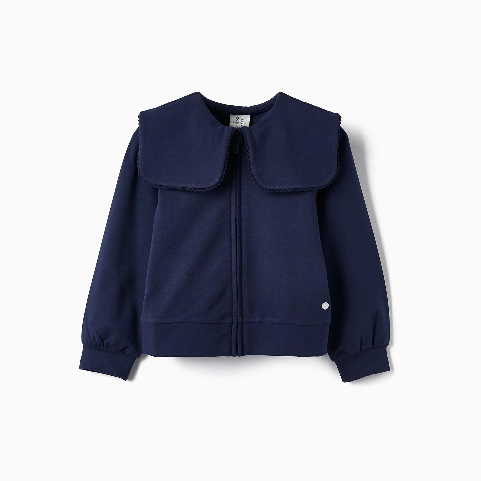 Jacket in Cotton for Girls, Dark Blue