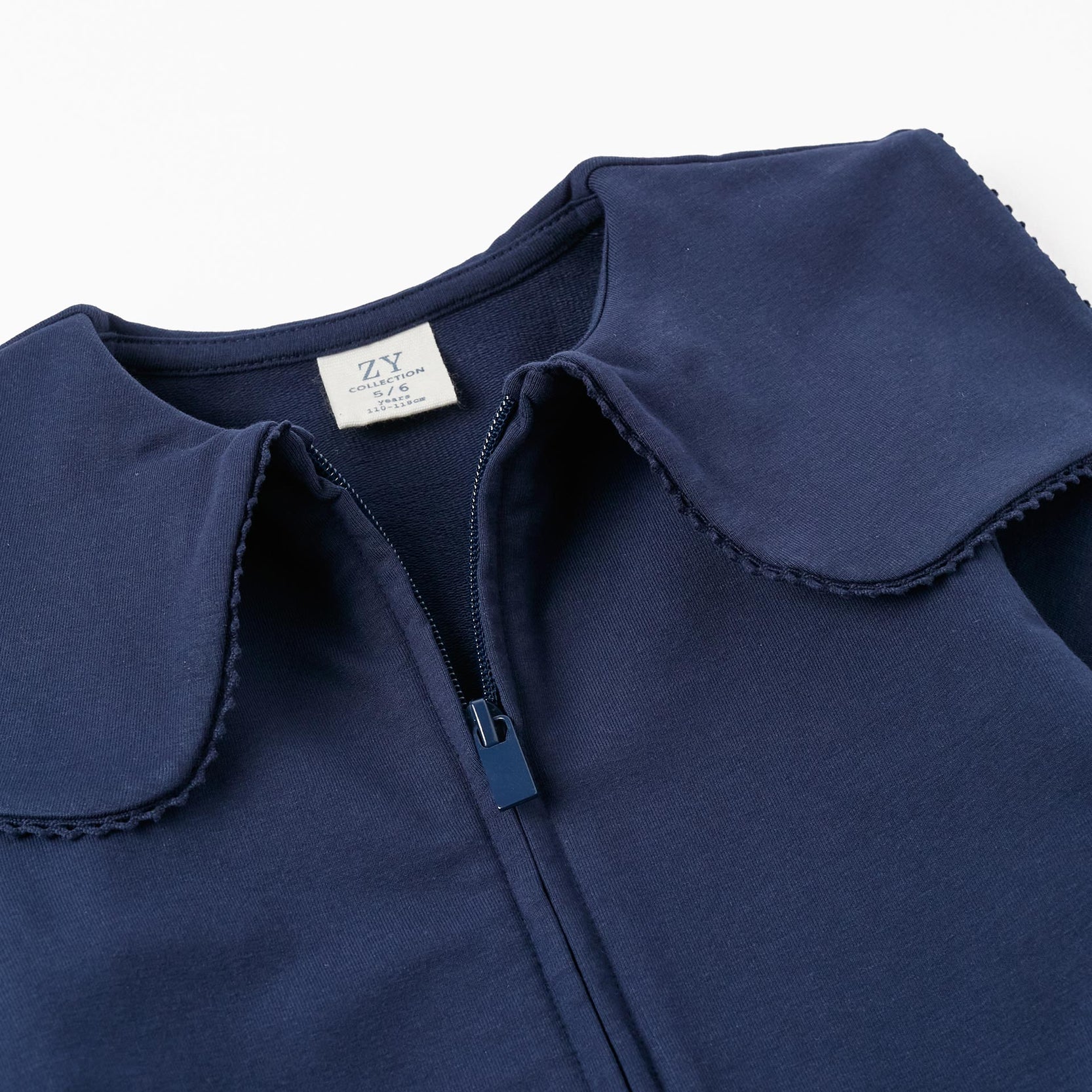 Jacket in Cotton for Girls, Dark Blue