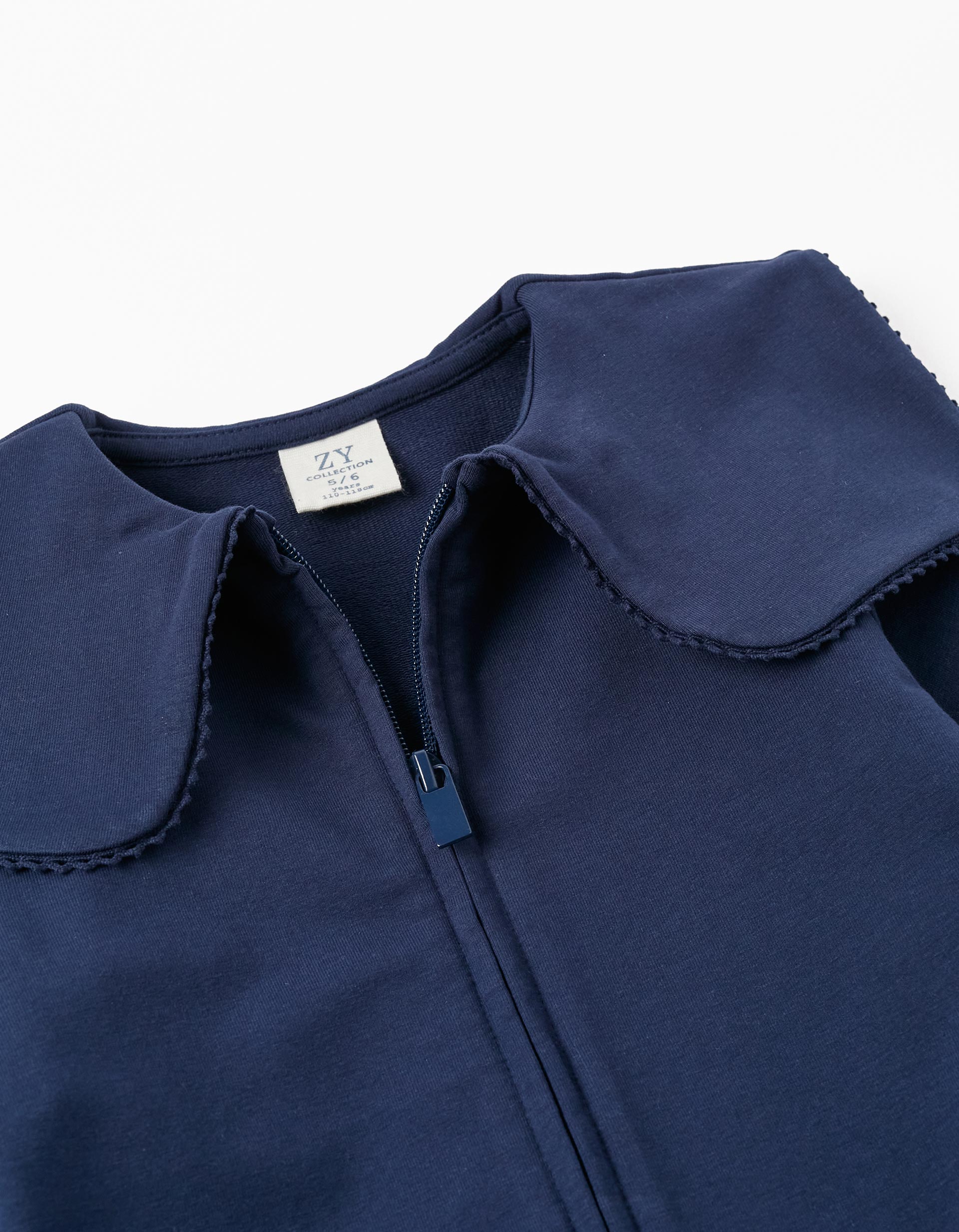 Jacket in Cotton for Girls, Dark Blue