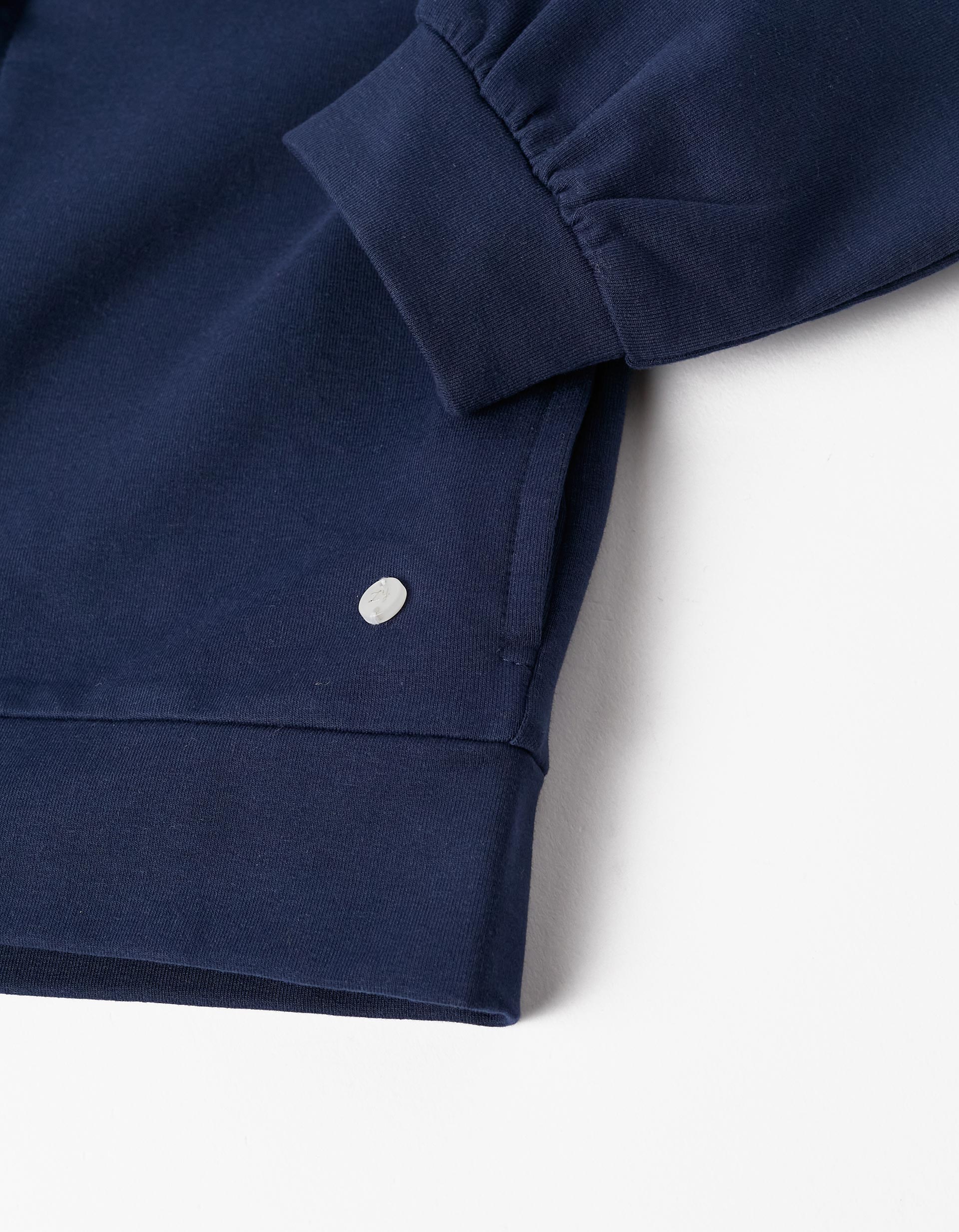 Jacket in Cotton for Girls, Dark Blue