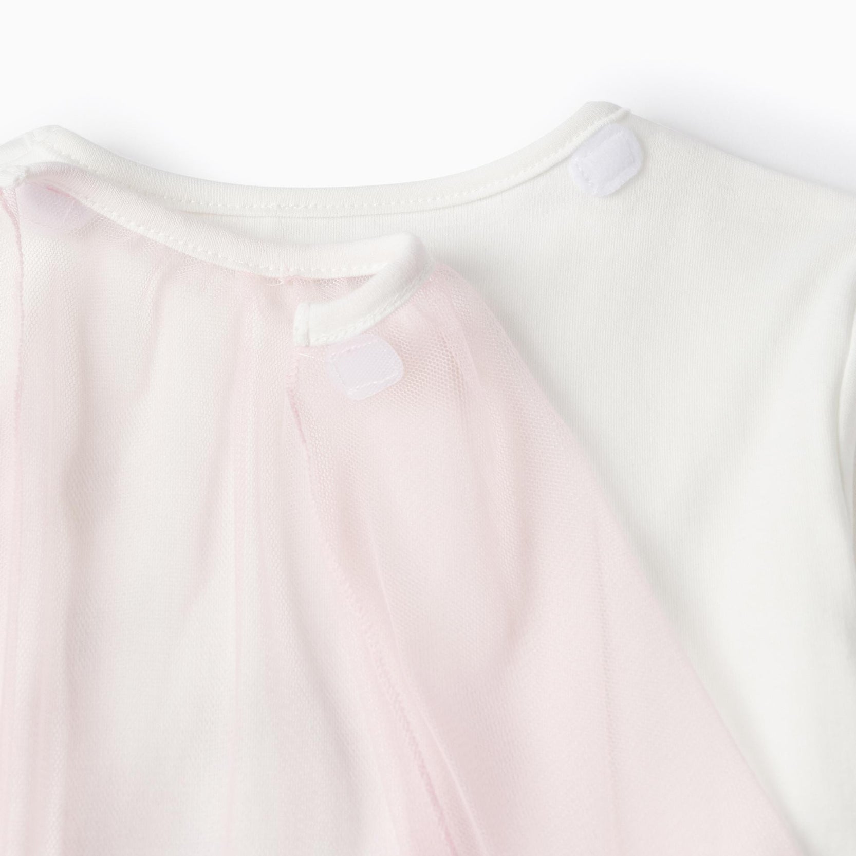 Cotton Interlock Pyjama with Hood for Girls 'Fairy', White/Pink