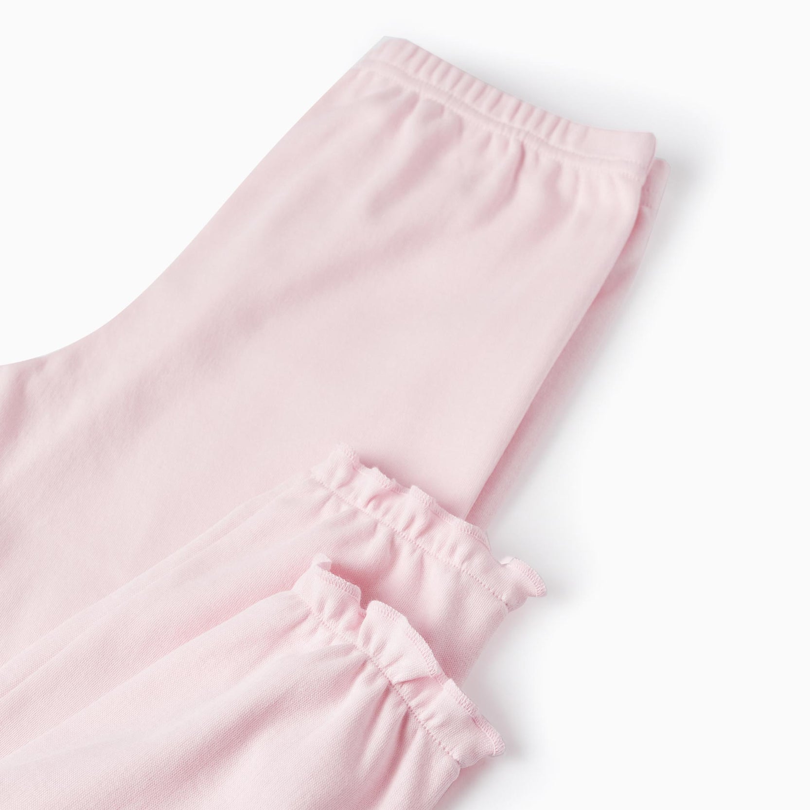 Cotton Interlock Pyjama with Hood for Girls 'Fairy', White/Pink