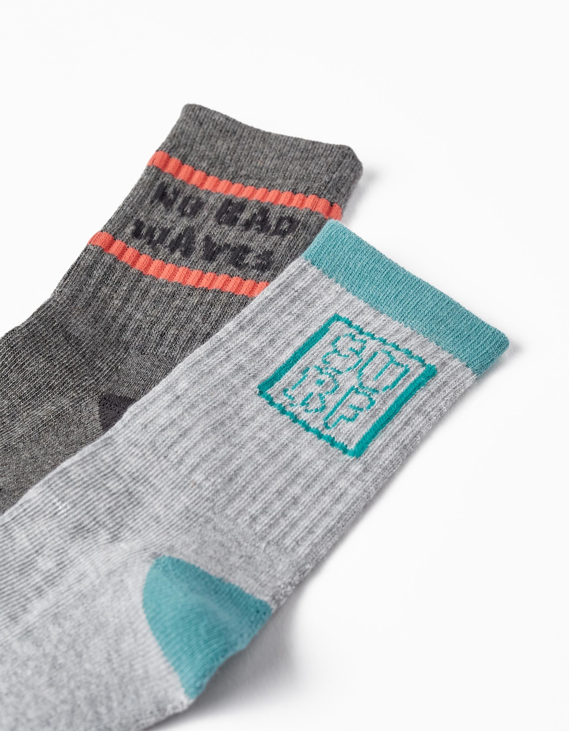 Pack of 2 Pairs of Socks for Boys, Multicolour