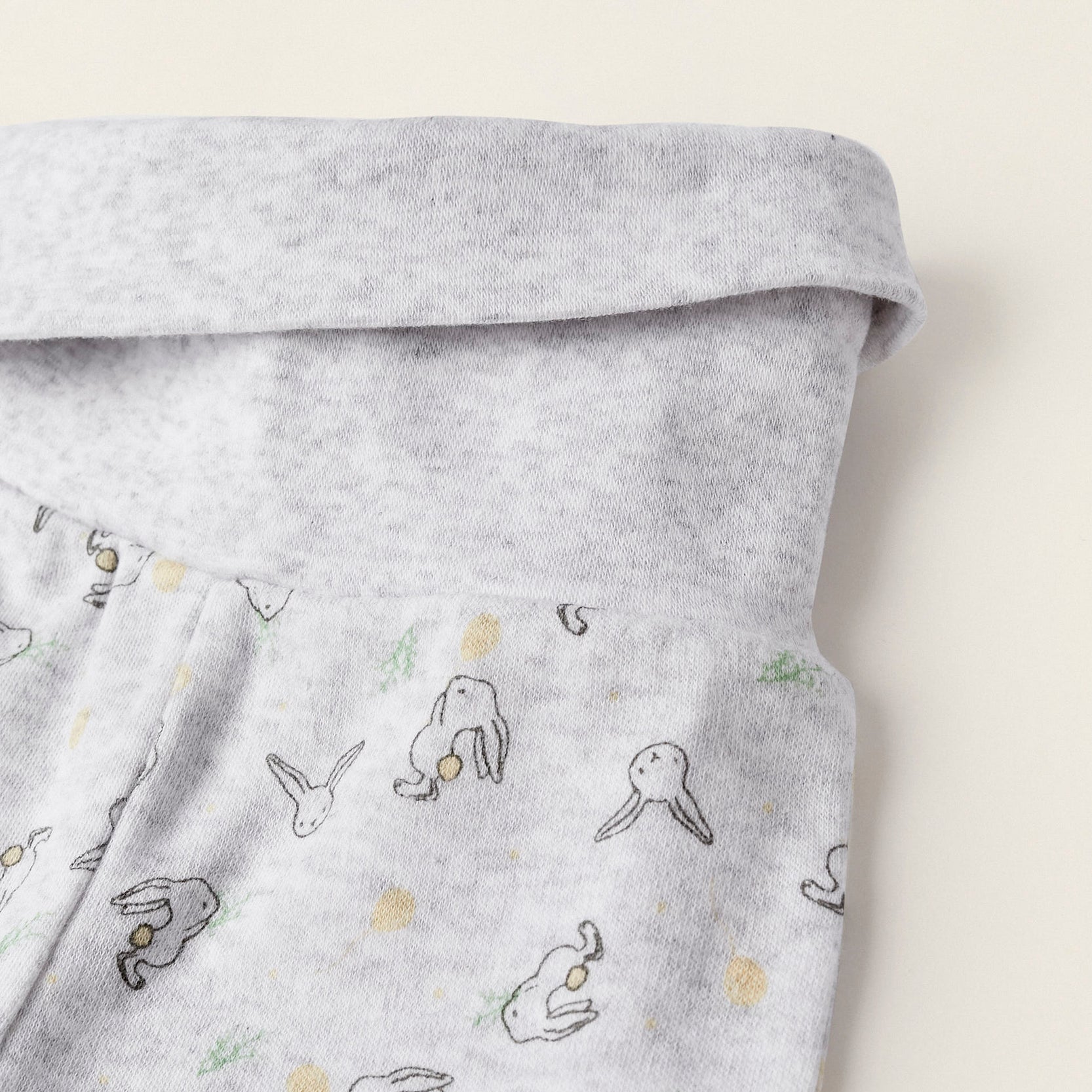 Pack of 4 Footed Trousers for Baby 'Bunnies', Multicolour