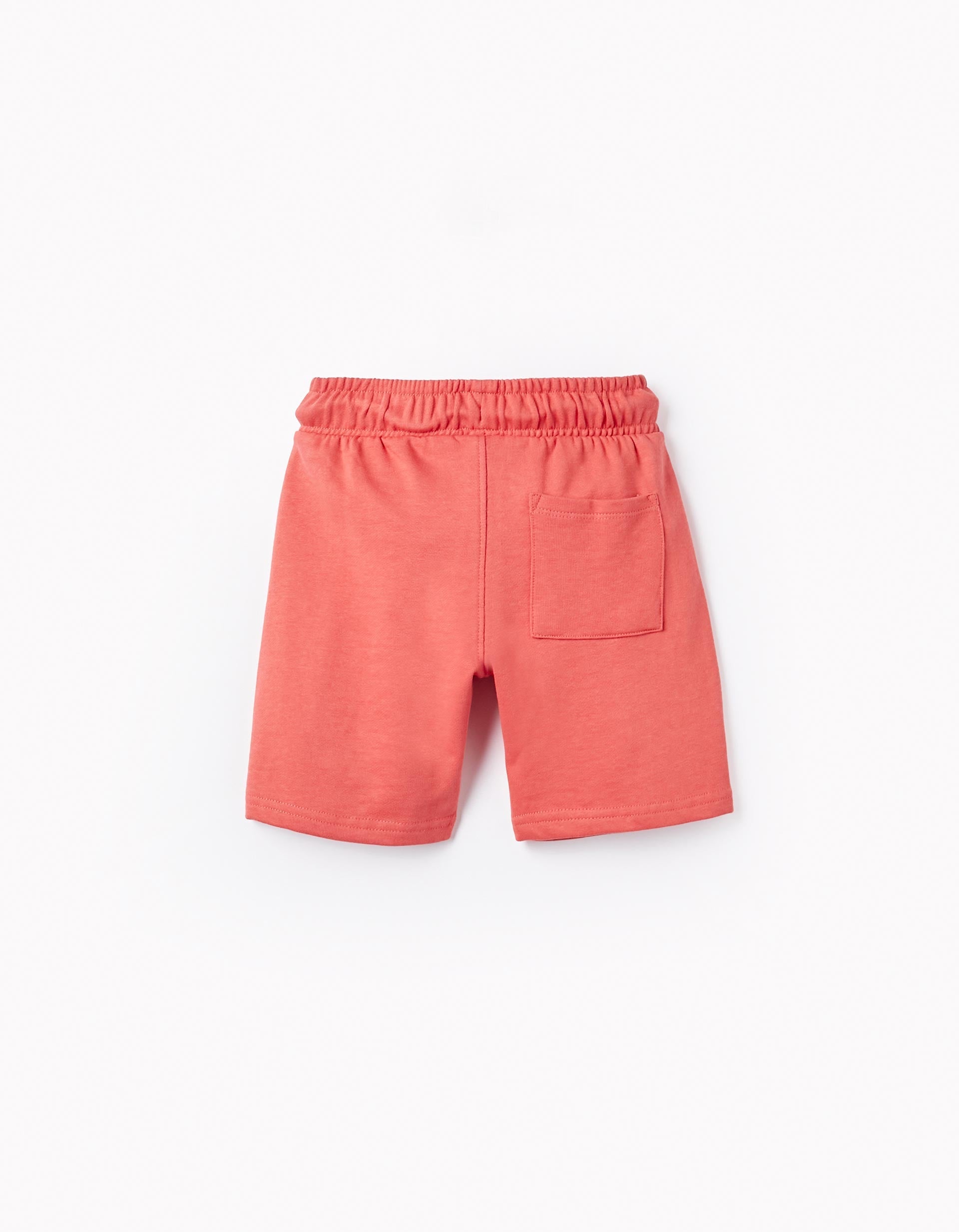 Cotton Shorts for Boys, Coral
