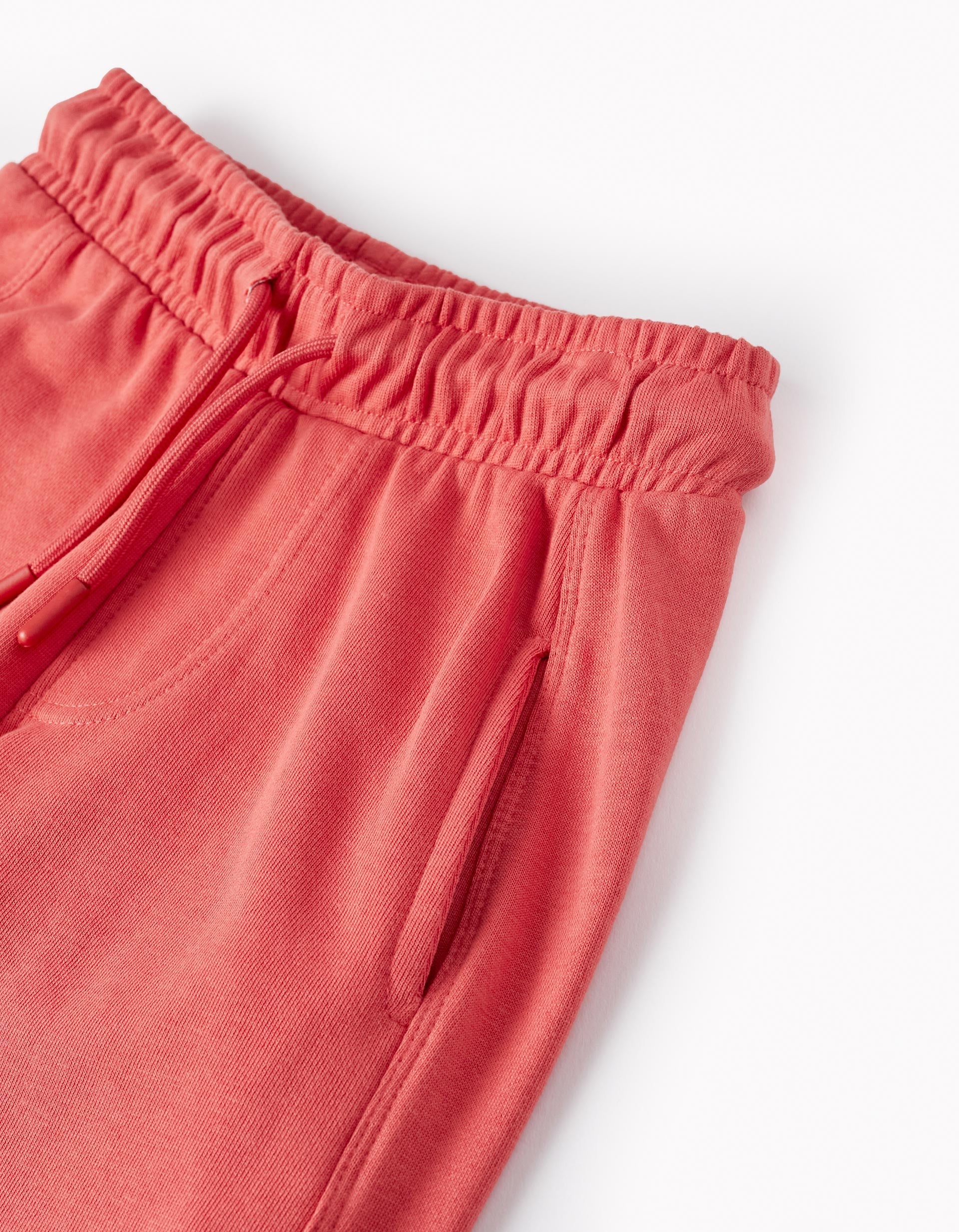 Cotton Shorts for Boys, Coral