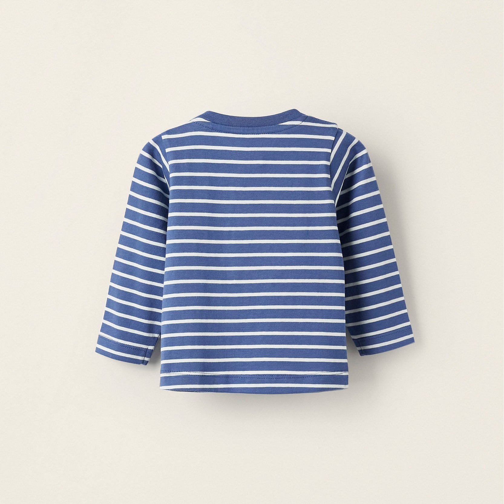 Cotton T-Shirt for Newborn Boys 'Onion', Blue/White