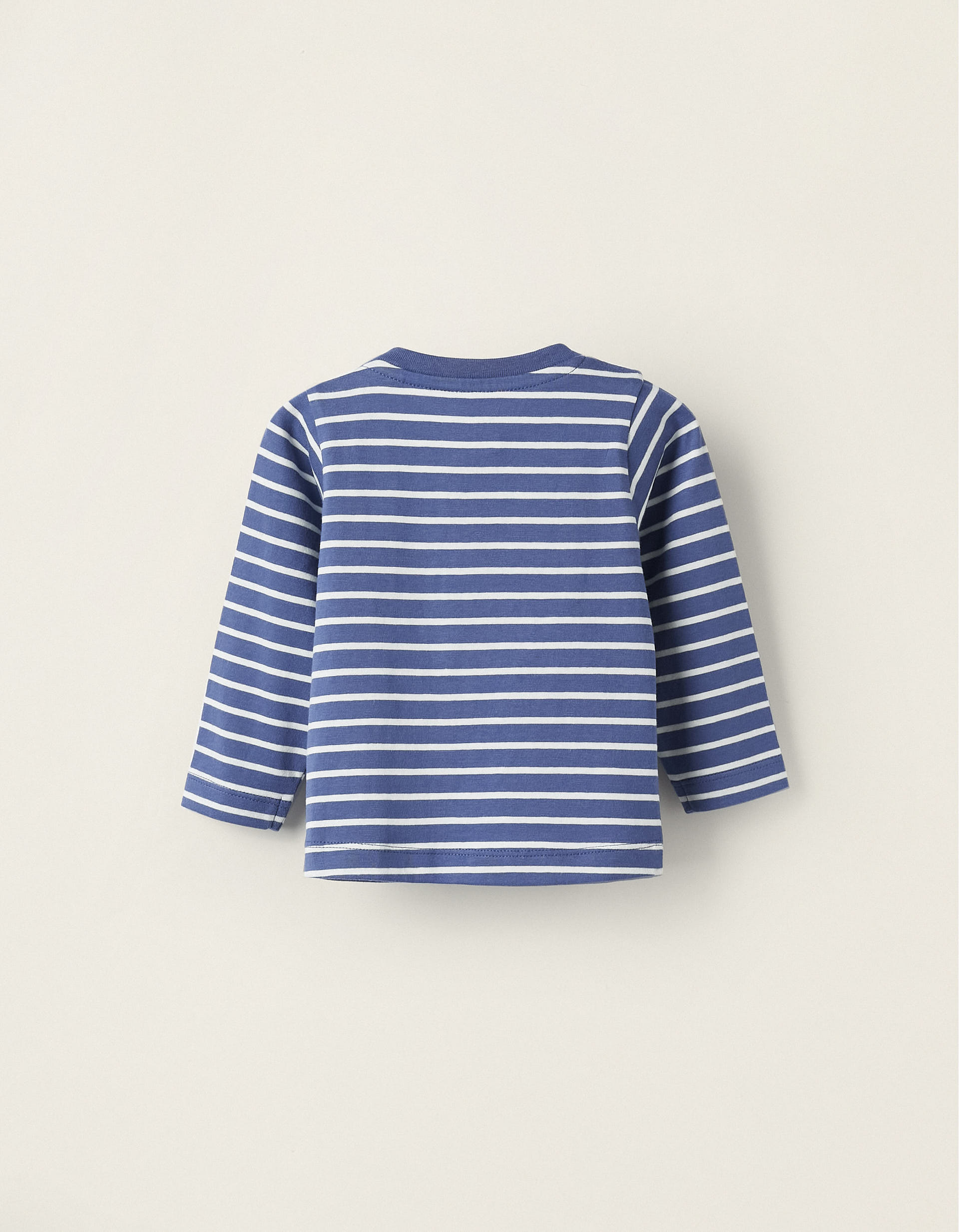Cotton T-Shirt for Newborn Boys 'Onion', Blue/White
