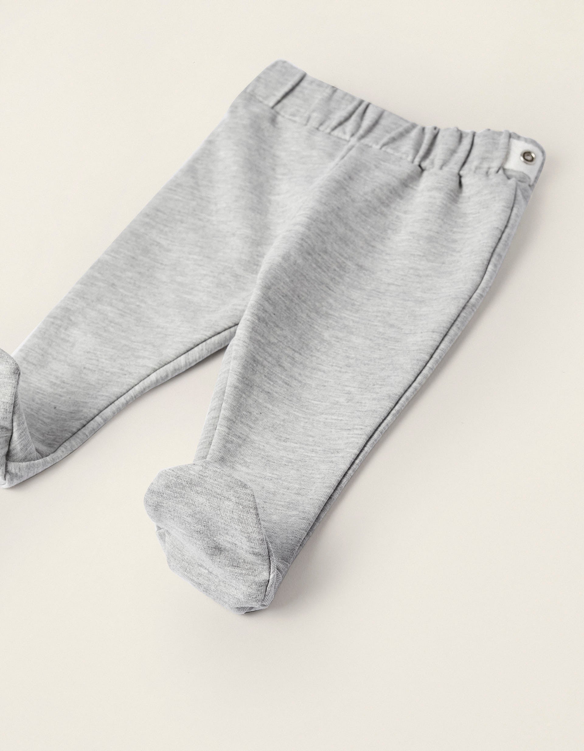 Jacket + Trousers for Newborn Girls 'Rabbit', Grey