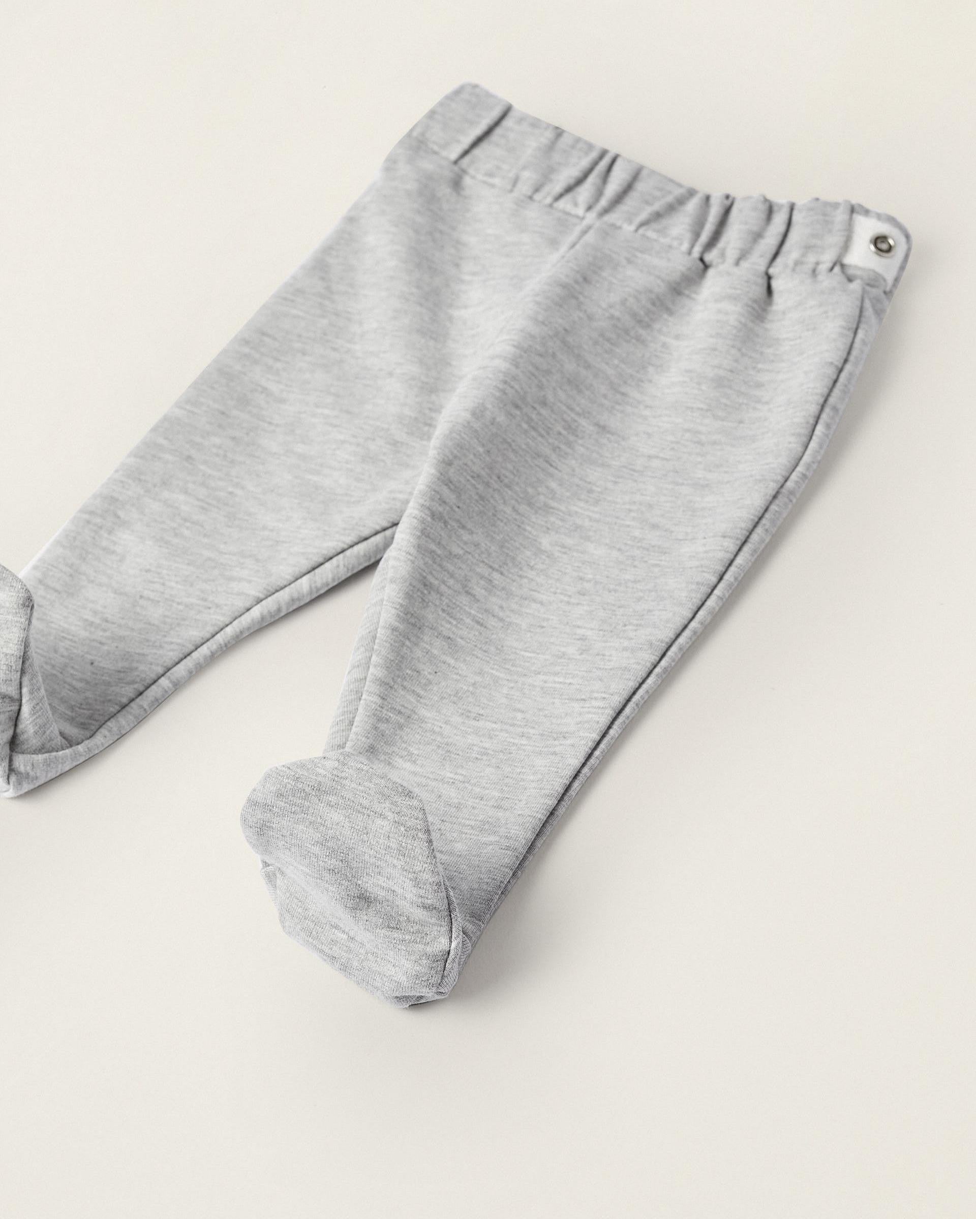 Jacket + Trousers for Newborn Girls 'Rabbit', Grey