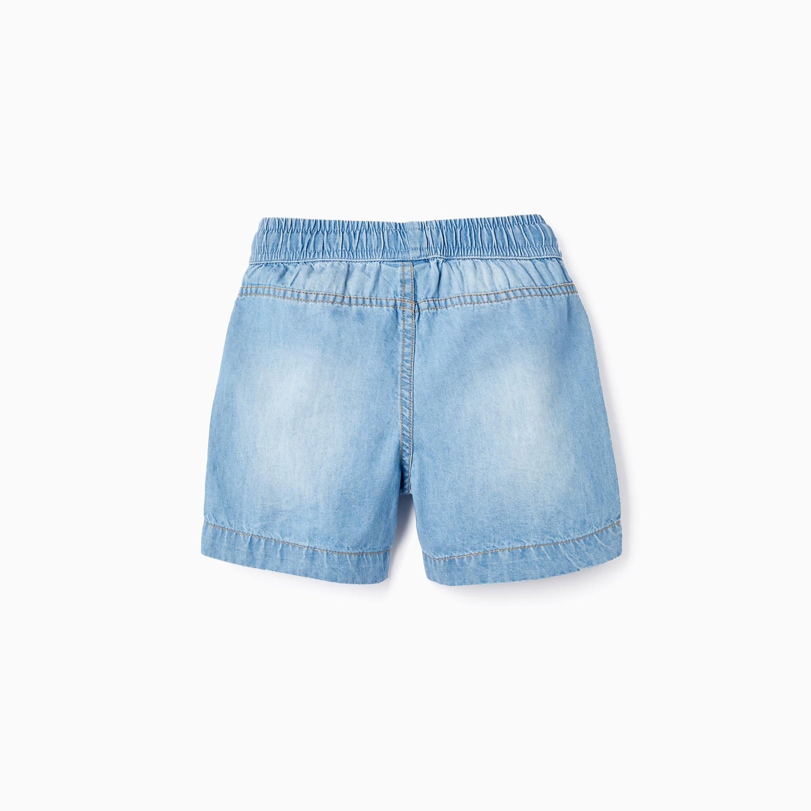 Shorts in Cotton Denim for Baby Boys, Blue