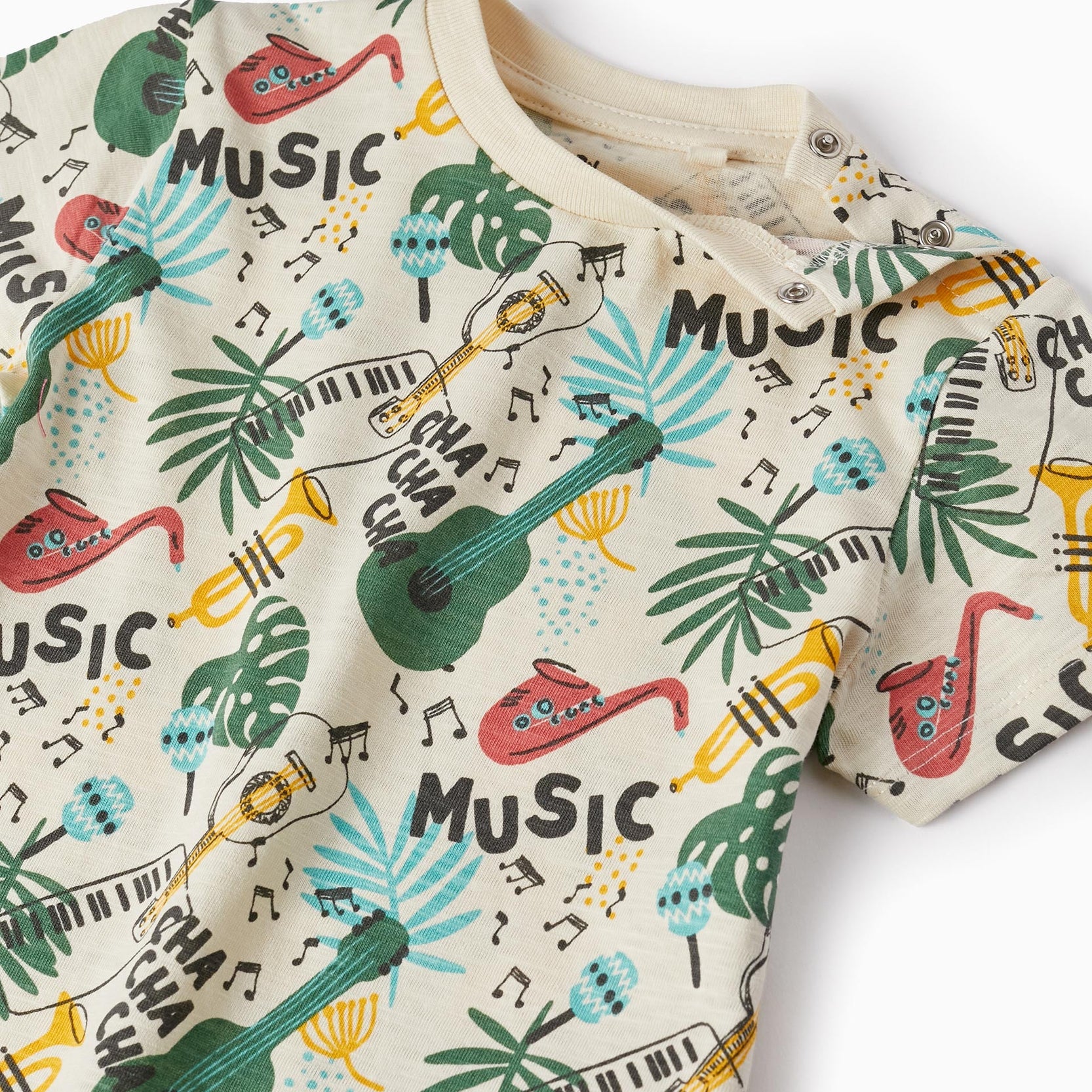 Cotton T-shirt for Baby Boys 'Cuba Music', Multicolour