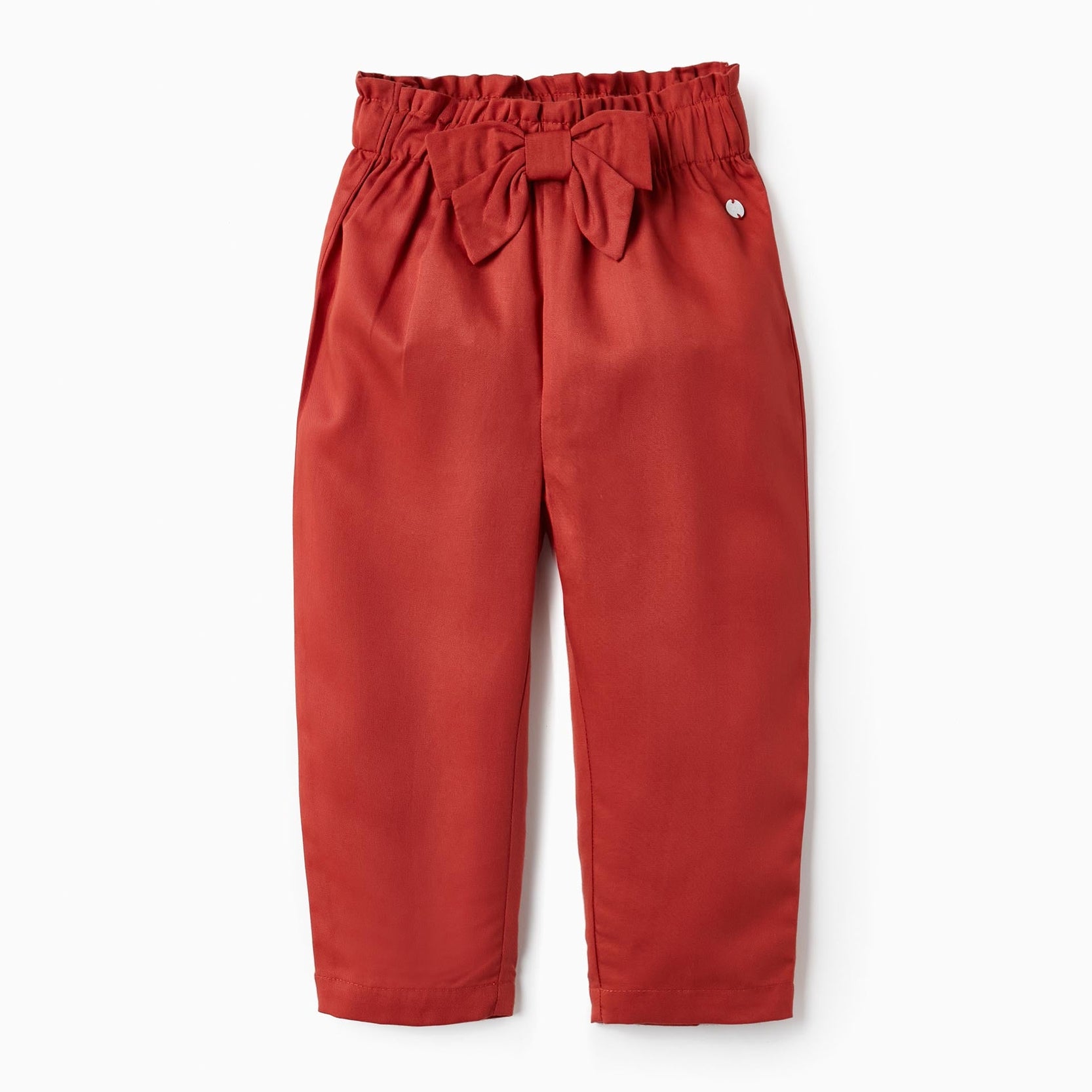 Trousers in Lyocell for Baby Girls, Dark Red