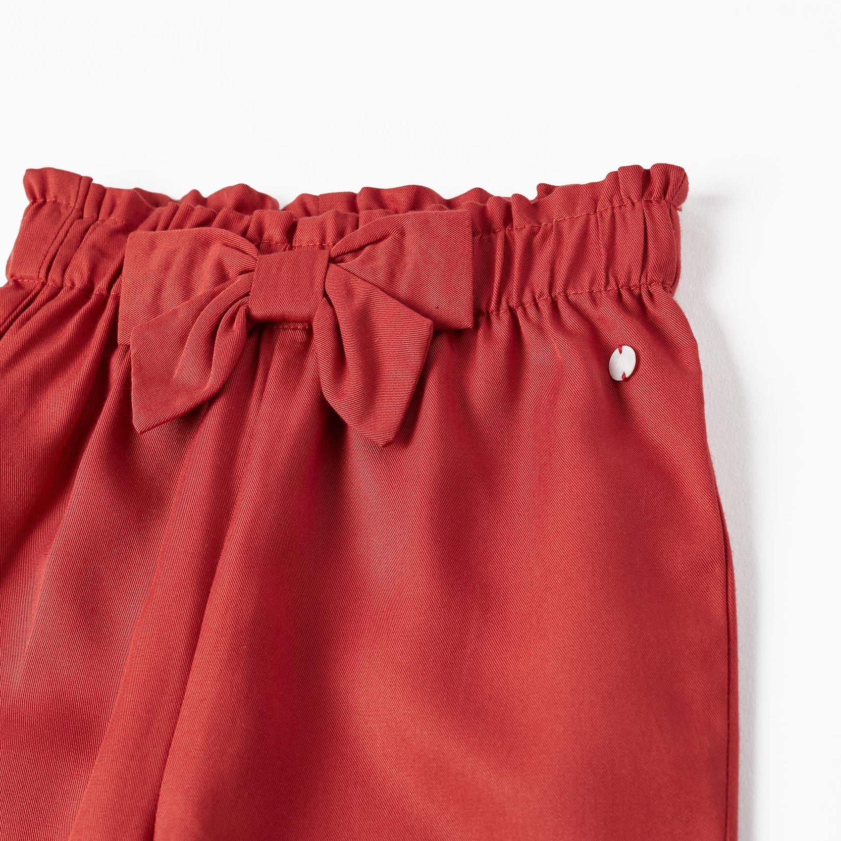 Trousers in Lyocell for Baby Girls, Dark Red