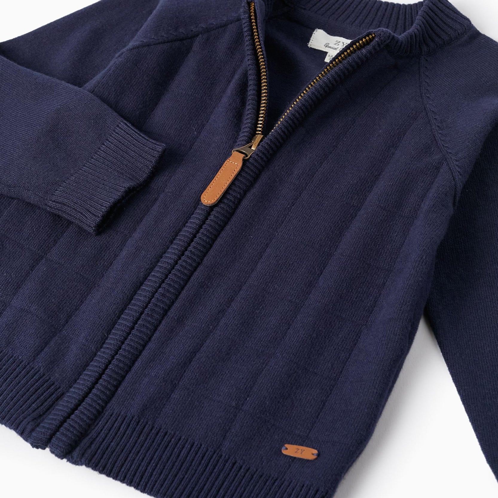 Knitted Cardigan for Baby Boy, Dark Blue