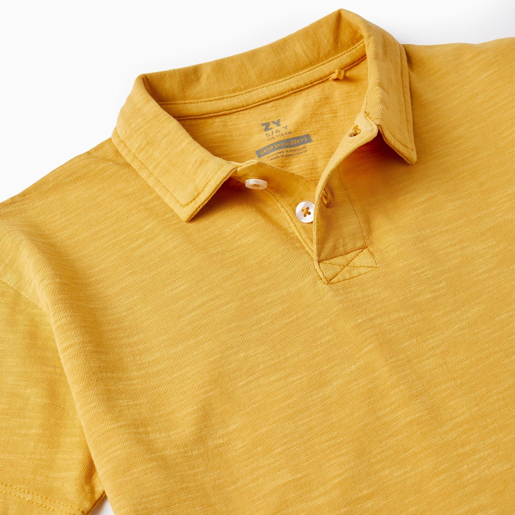 Cotton Polo T-shirt for Boys, Yellow