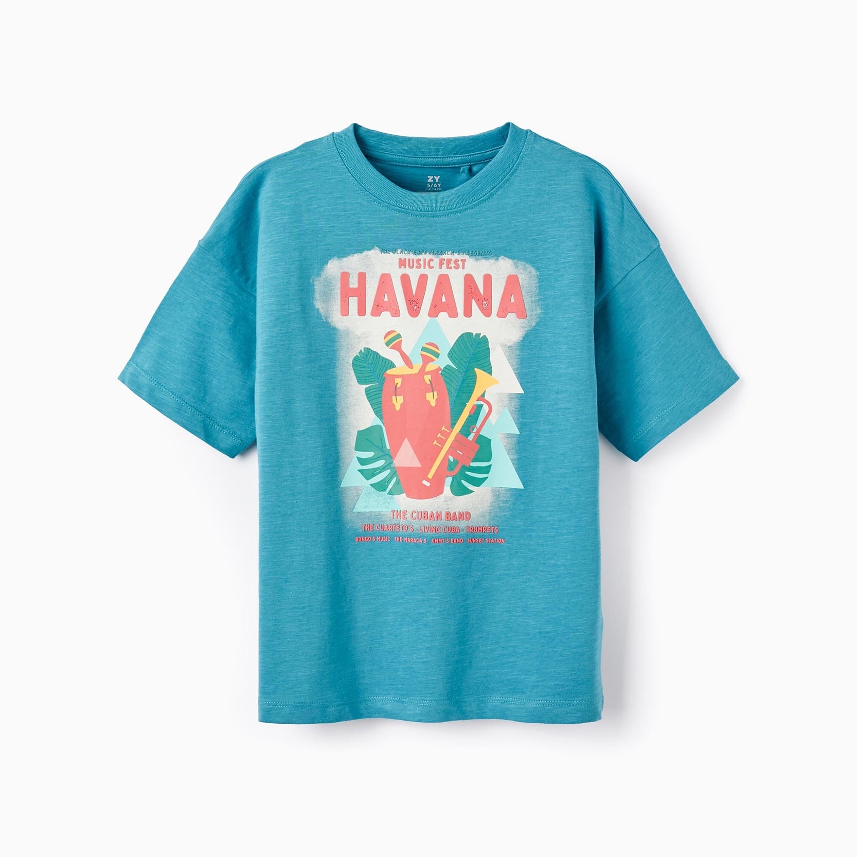 Cotton T-shirt for Boys 'Havana', Blue