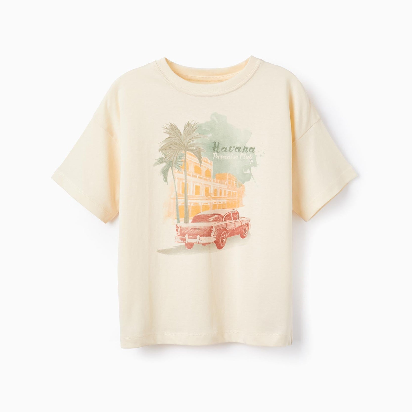 Cotton T-shirt for Boys 'Havana', Beige