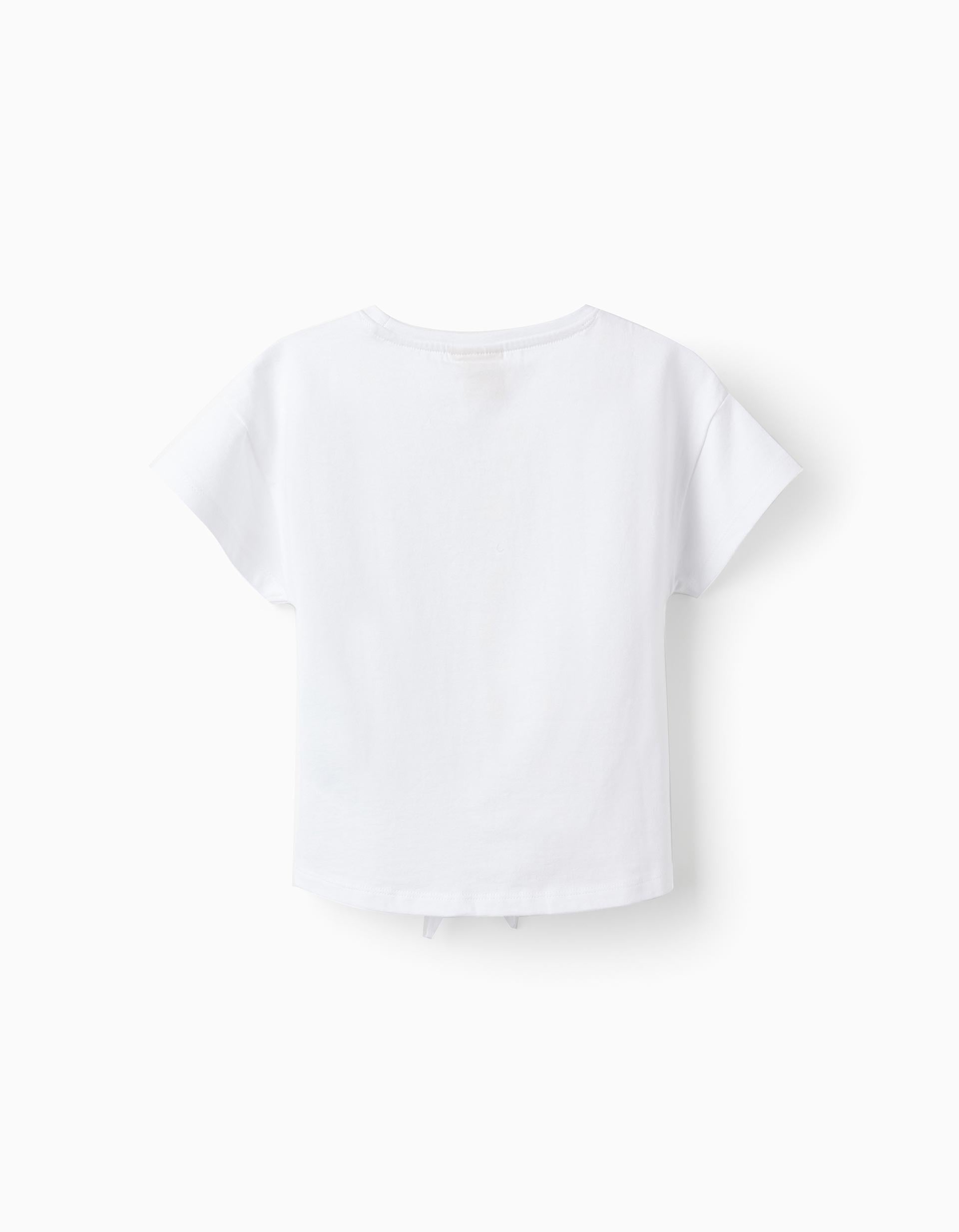 Cotton T-Shirt for Girls 'Snoopy', White