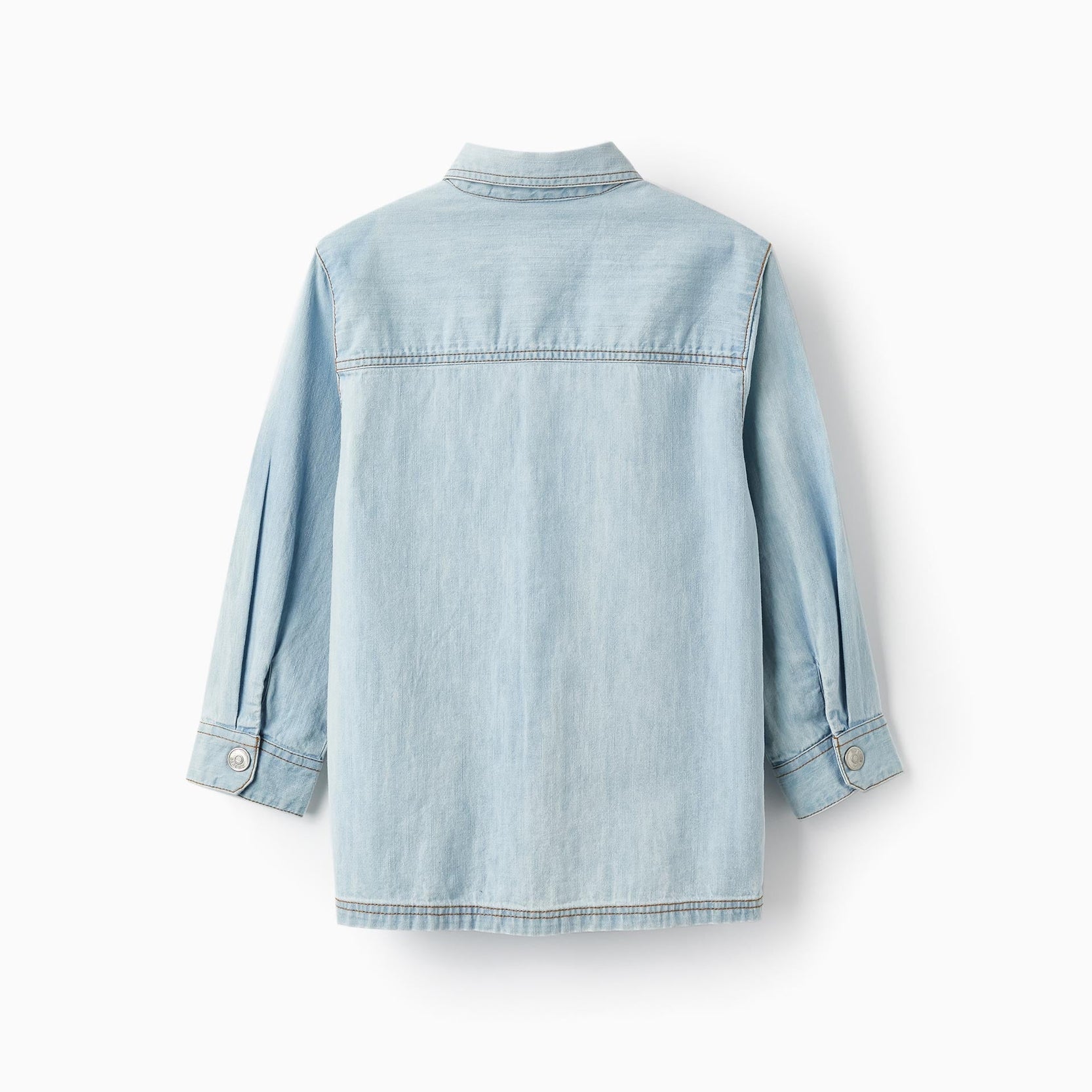 Denim Shirt with Pocket for Boys, Blue