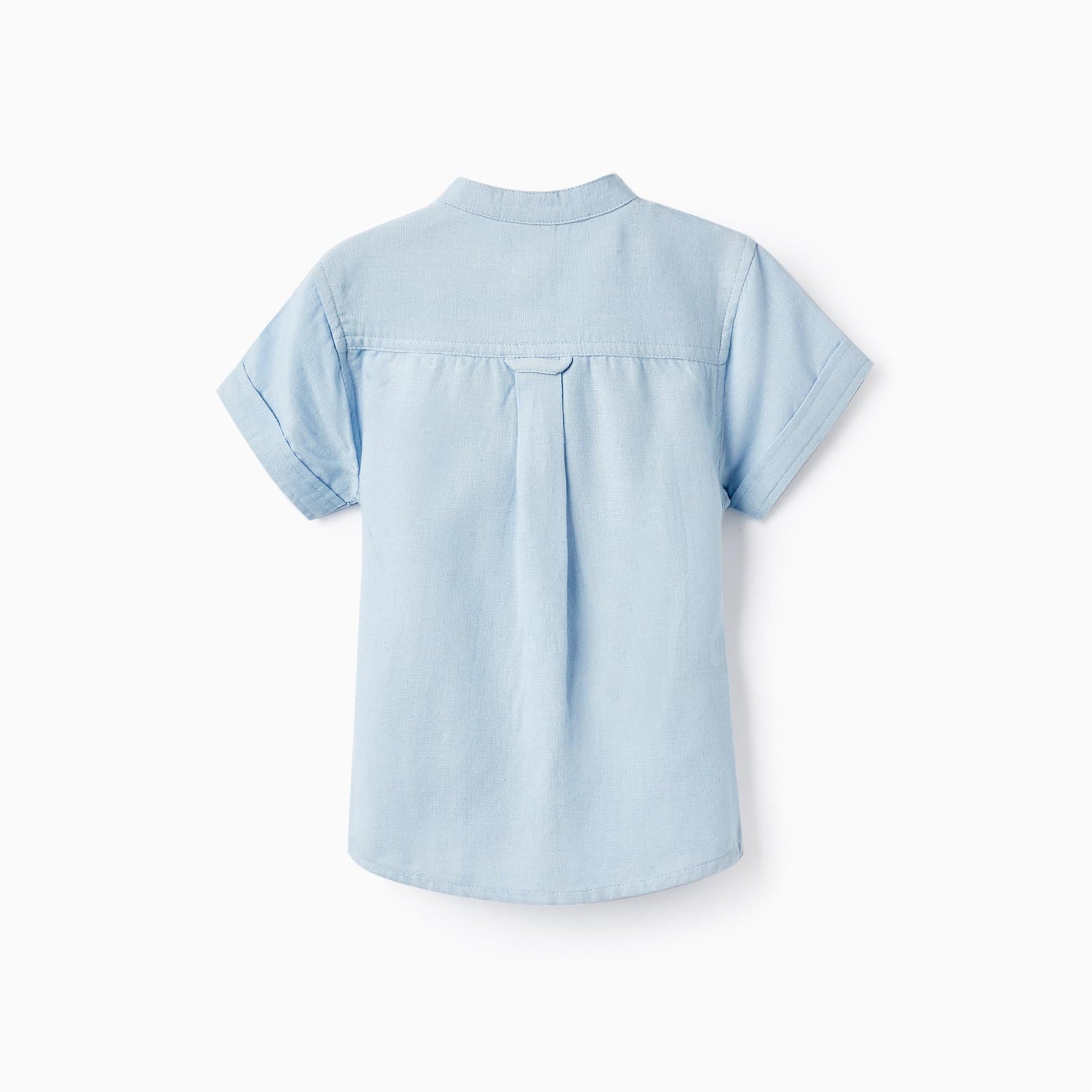 Short Sleeve Shirt for Baby Boys, Light Blue