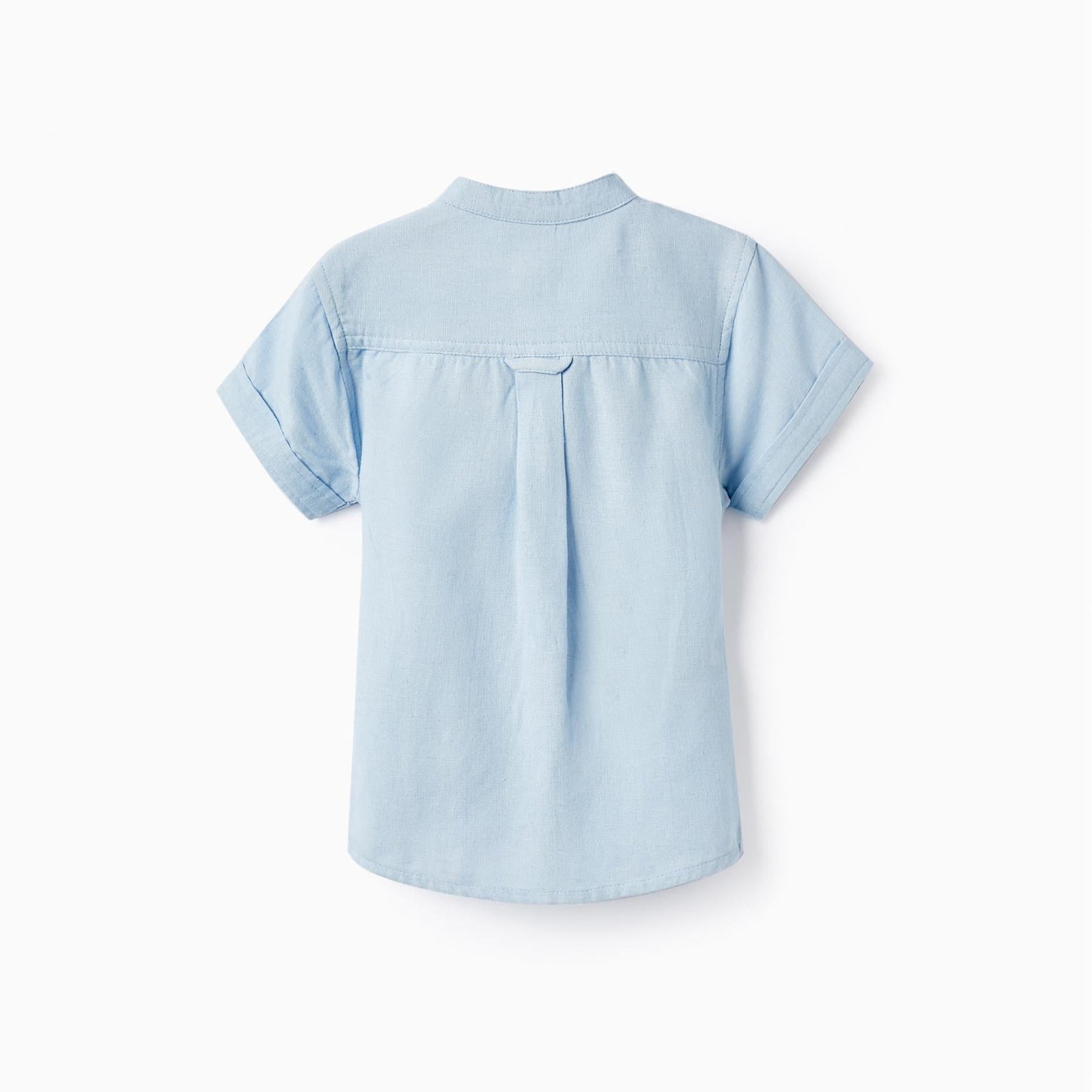 Short Sleeve Shirt for Baby Boys, Light Blue