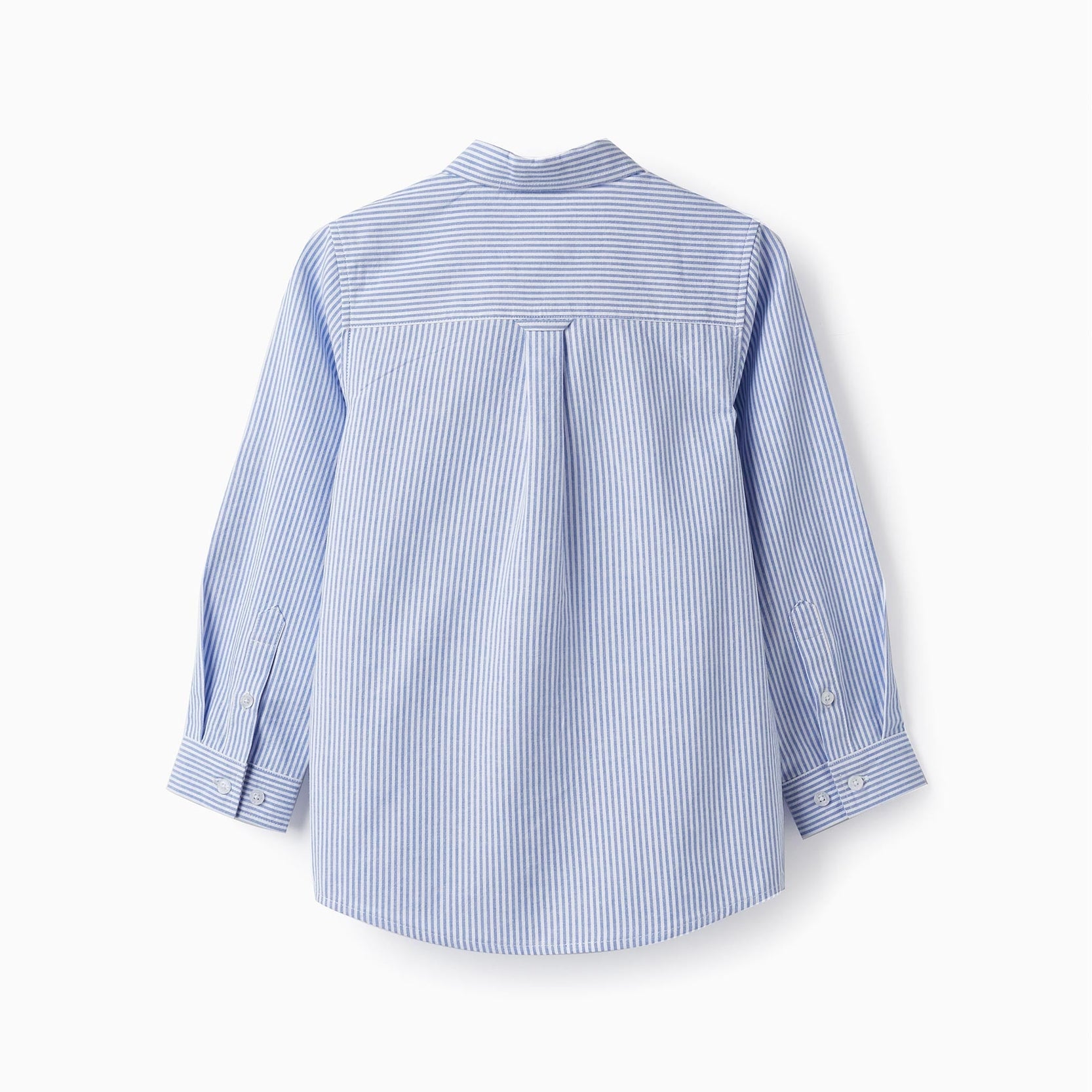 Striped Shirt in Cotton for Boys, White/Blue