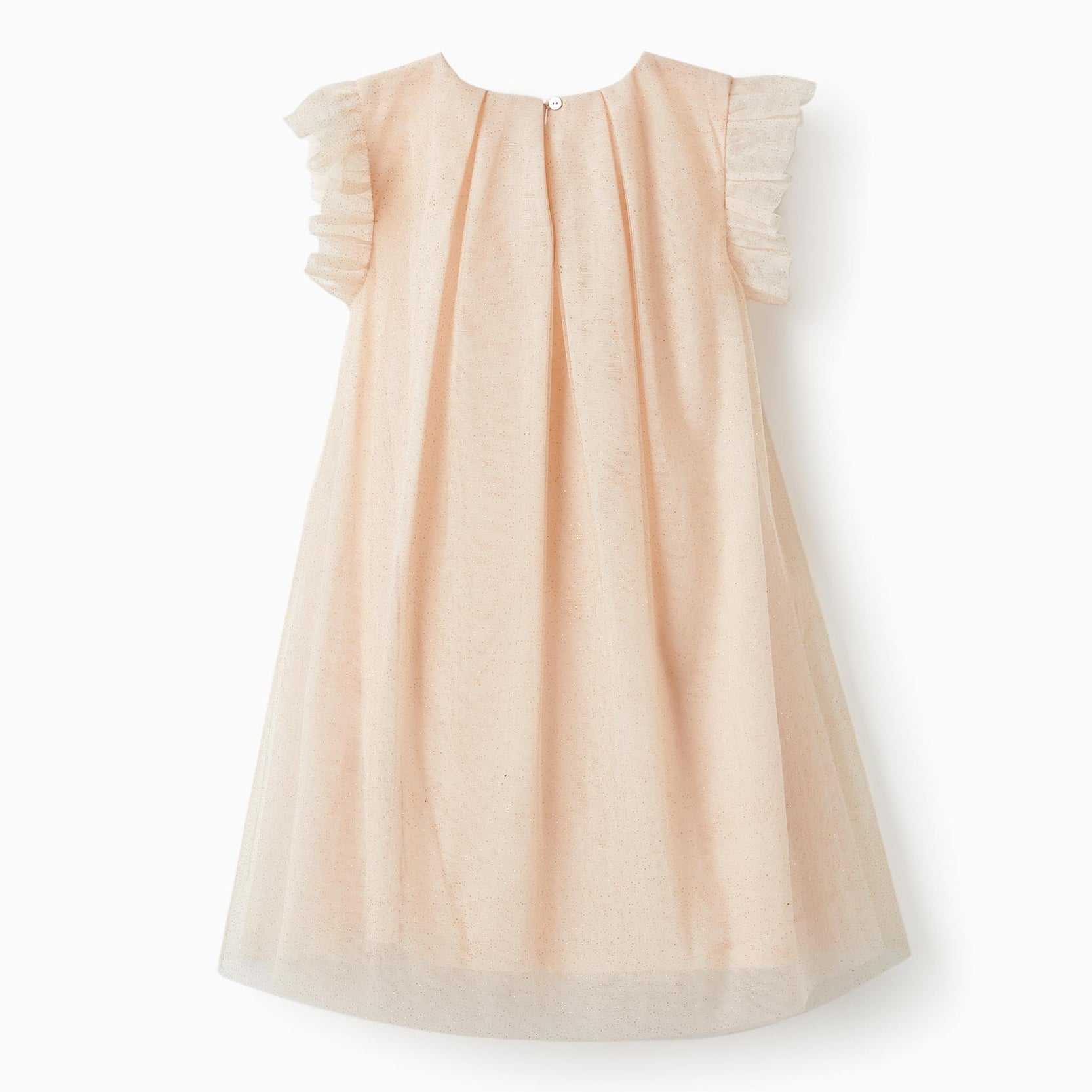 Dress in Tulle and Cotton for Girls 'Special Days', Light Pink