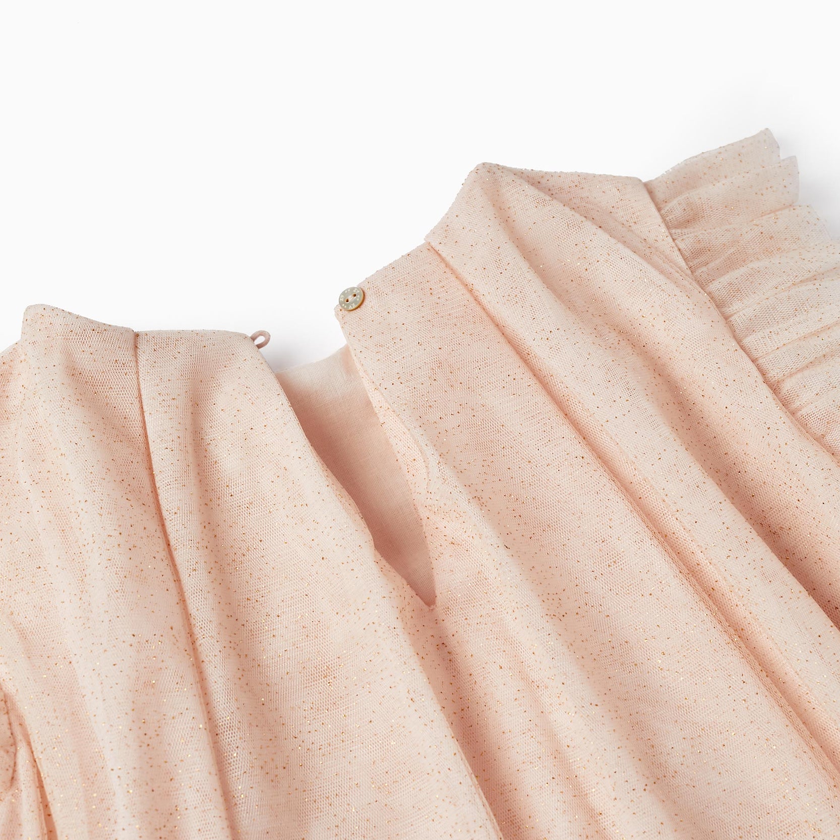 Dress in Tulle and Cotton for Girls 'Special Days', Light Pink