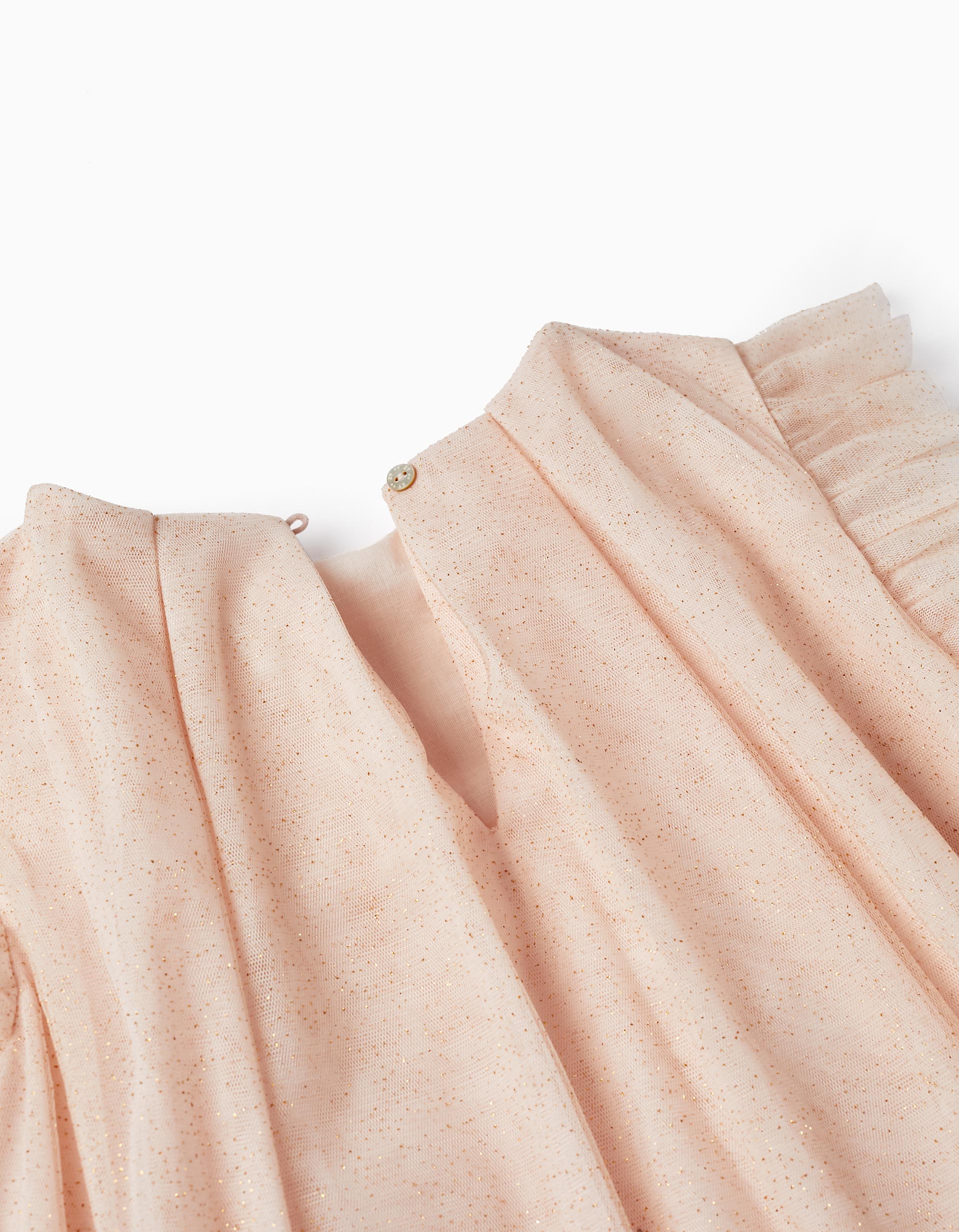 Dress in Tulle and Cotton for Girls 'Special Days', Light Pink