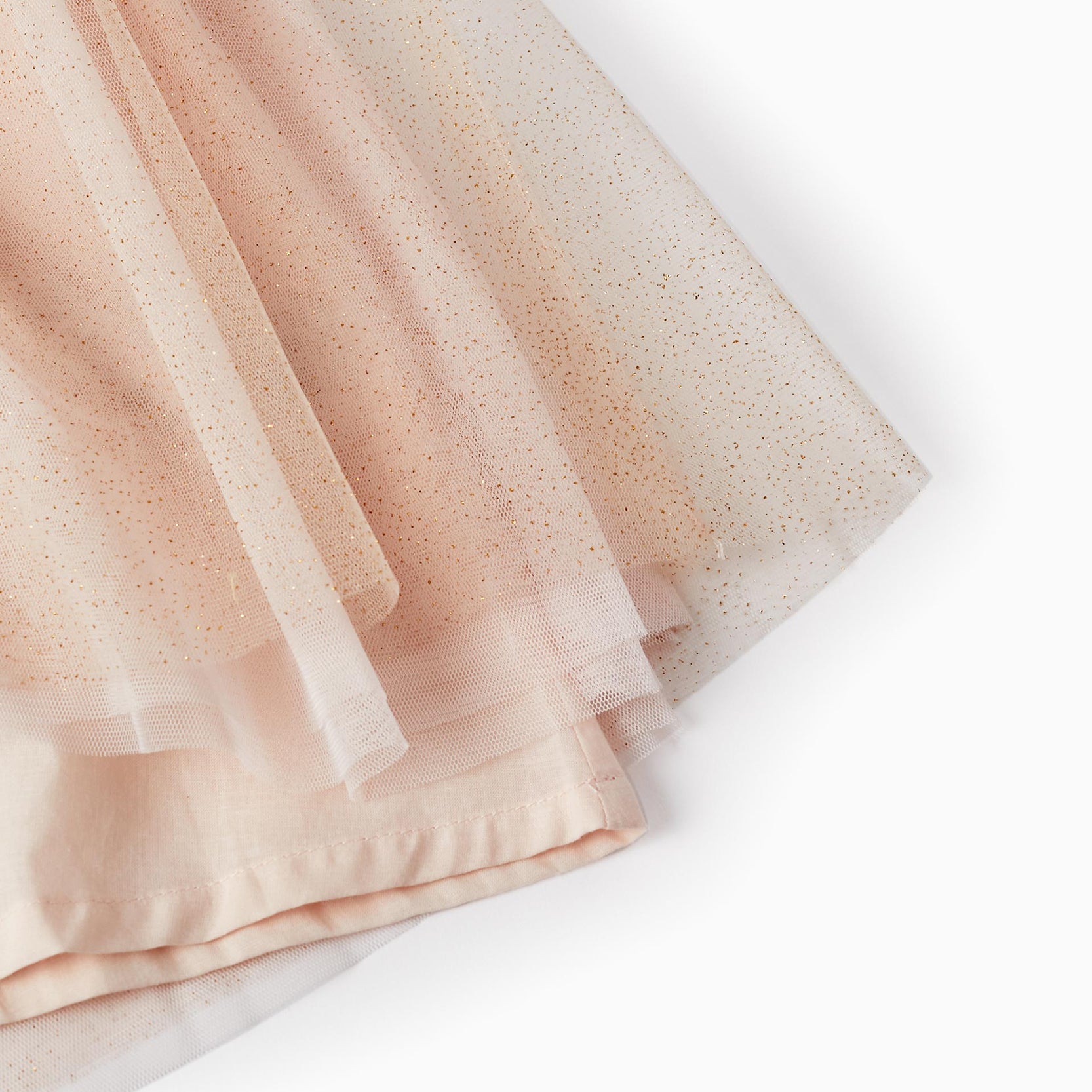Dress in Tulle and Cotton for Girls 'Special Days', Light Pink