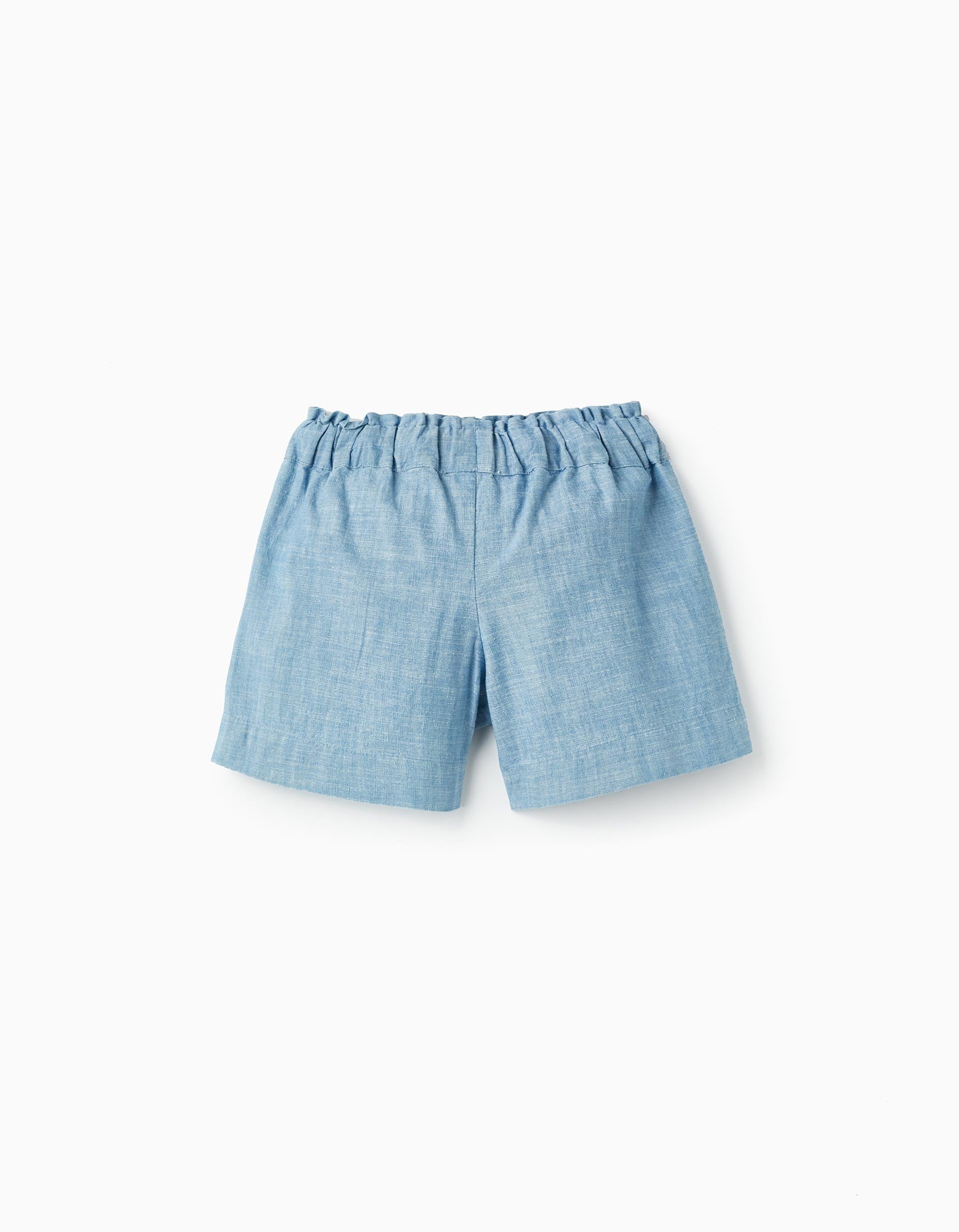 Cotton Denim Shorts for Girls, Blue