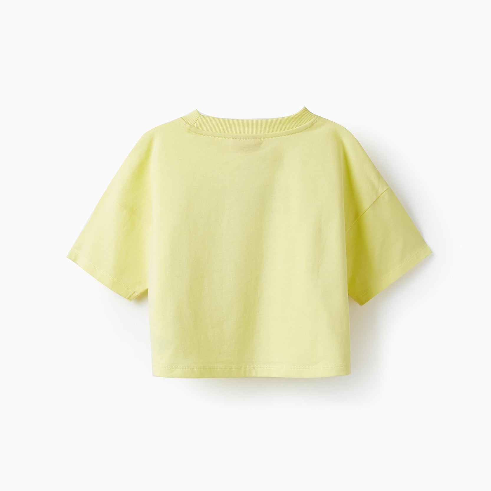 Short Sleeve Cotton T-Shirt for Girls 'Snoopy & Woodstock', Yellow