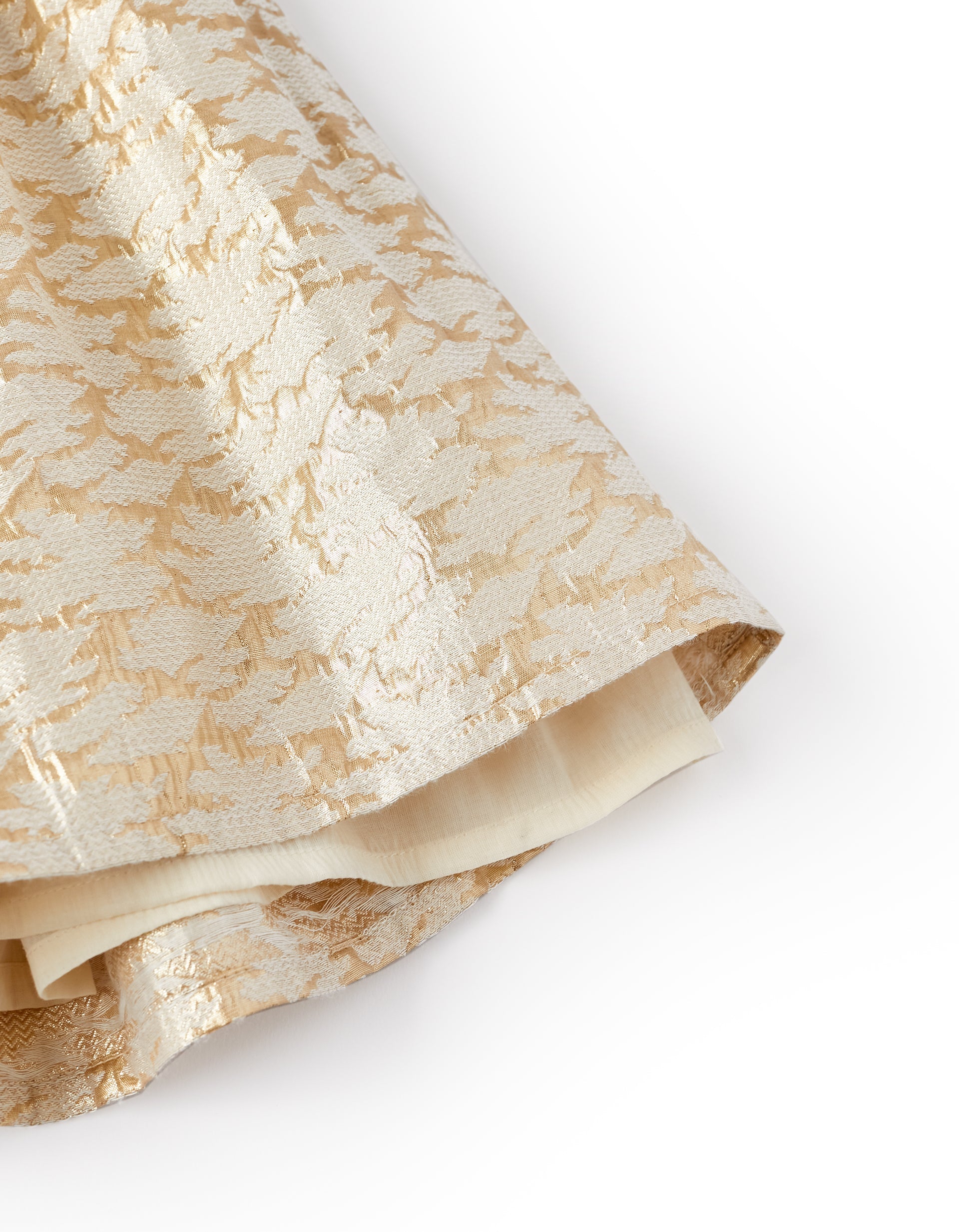 Dress with Lurex Threads and Iridescent Effects for Girls, Gold