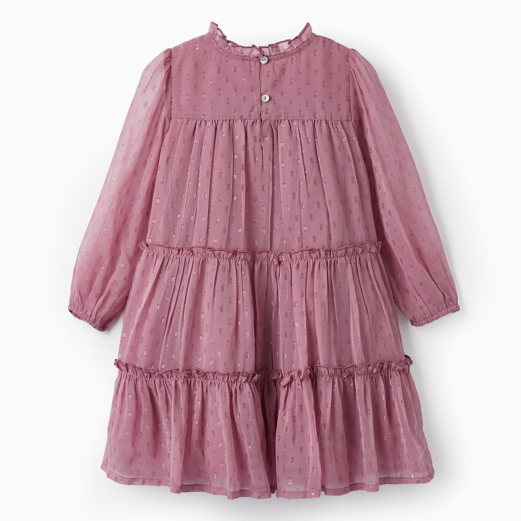 Long Sleeve Dress for Girls, Light Purple