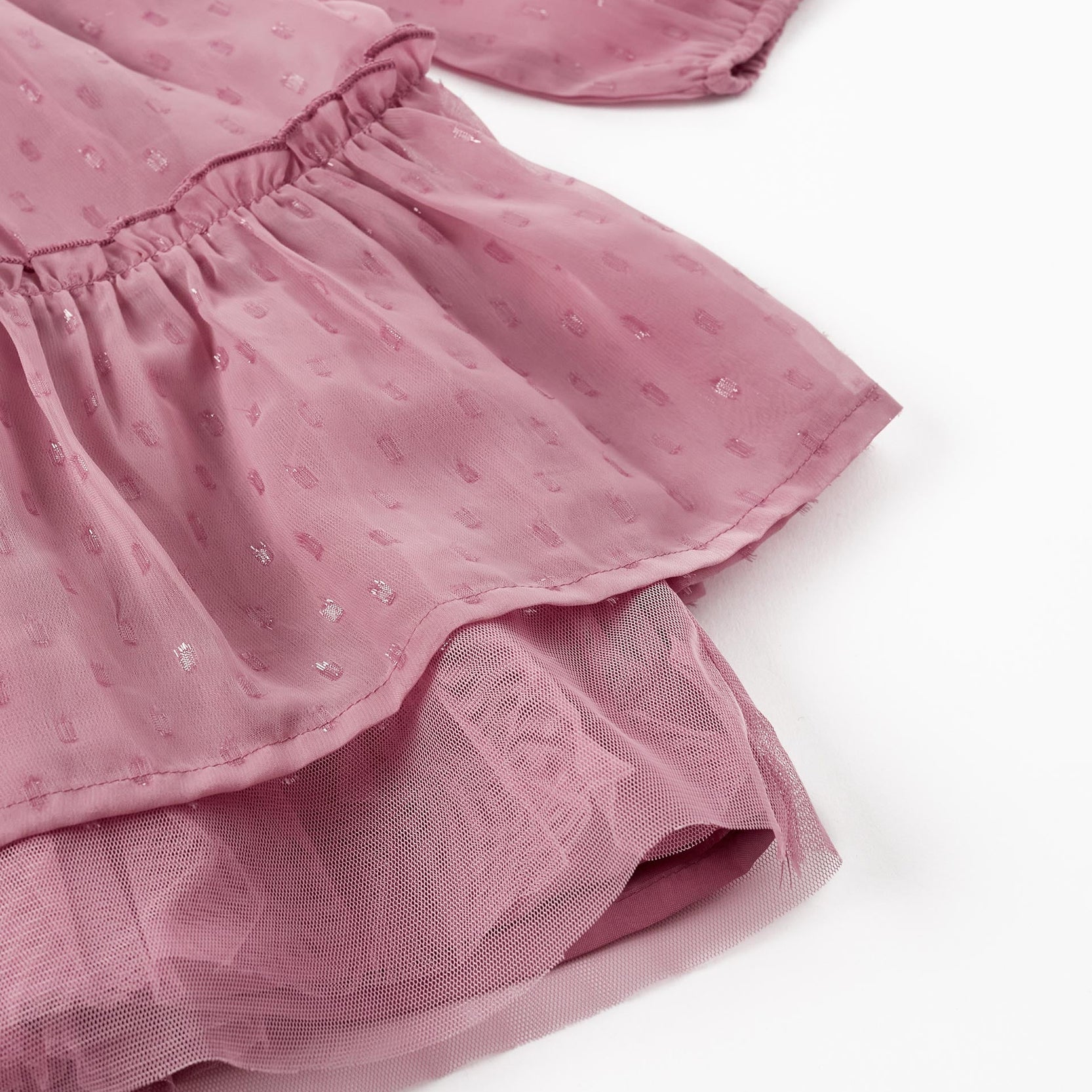 Long Sleeve Dress for Girls, Light Purple