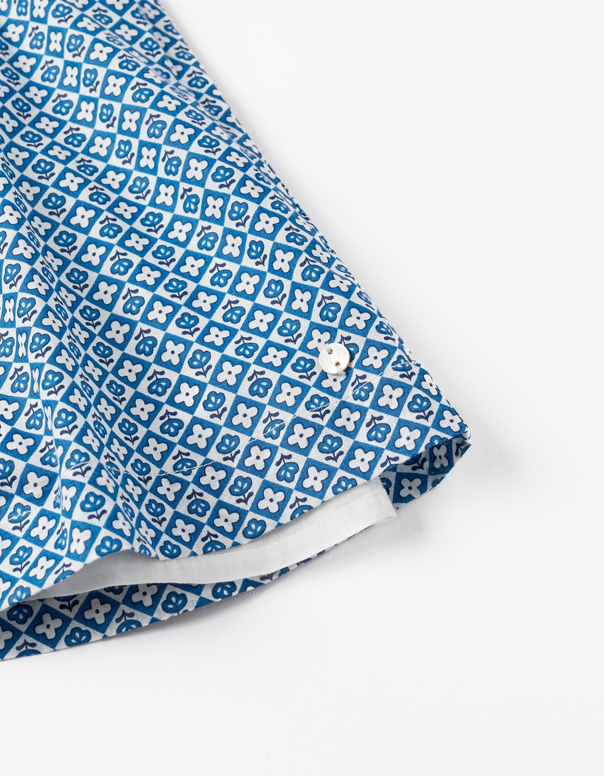 Dress with Ruffles for Baby Girls, Blue/White