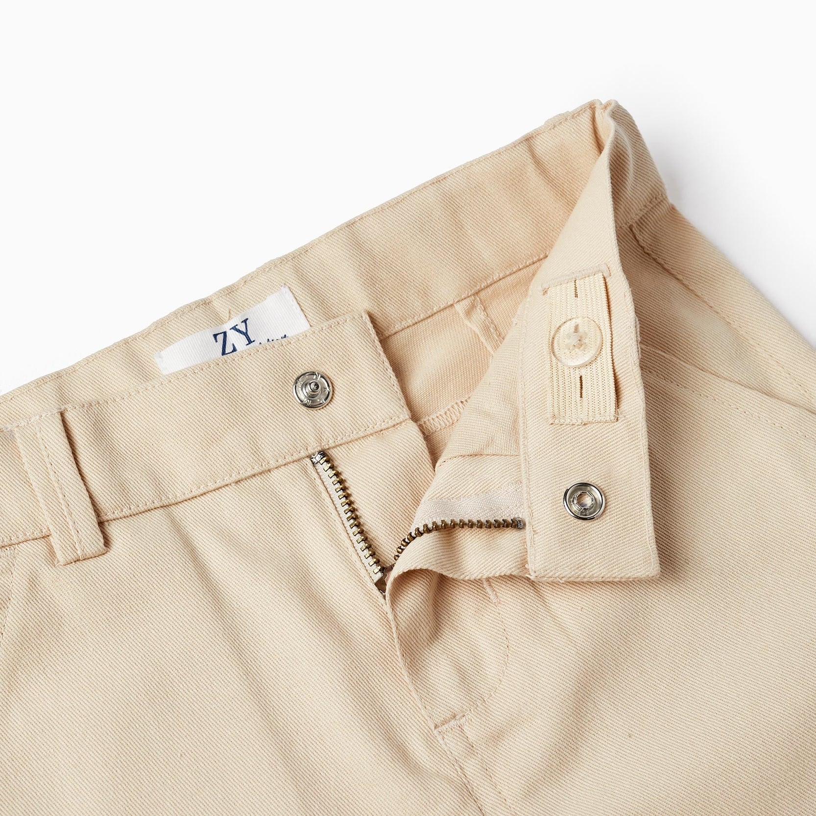Short Sleeve Shirt + Midi Shorts for Boys, Purple/Beige
