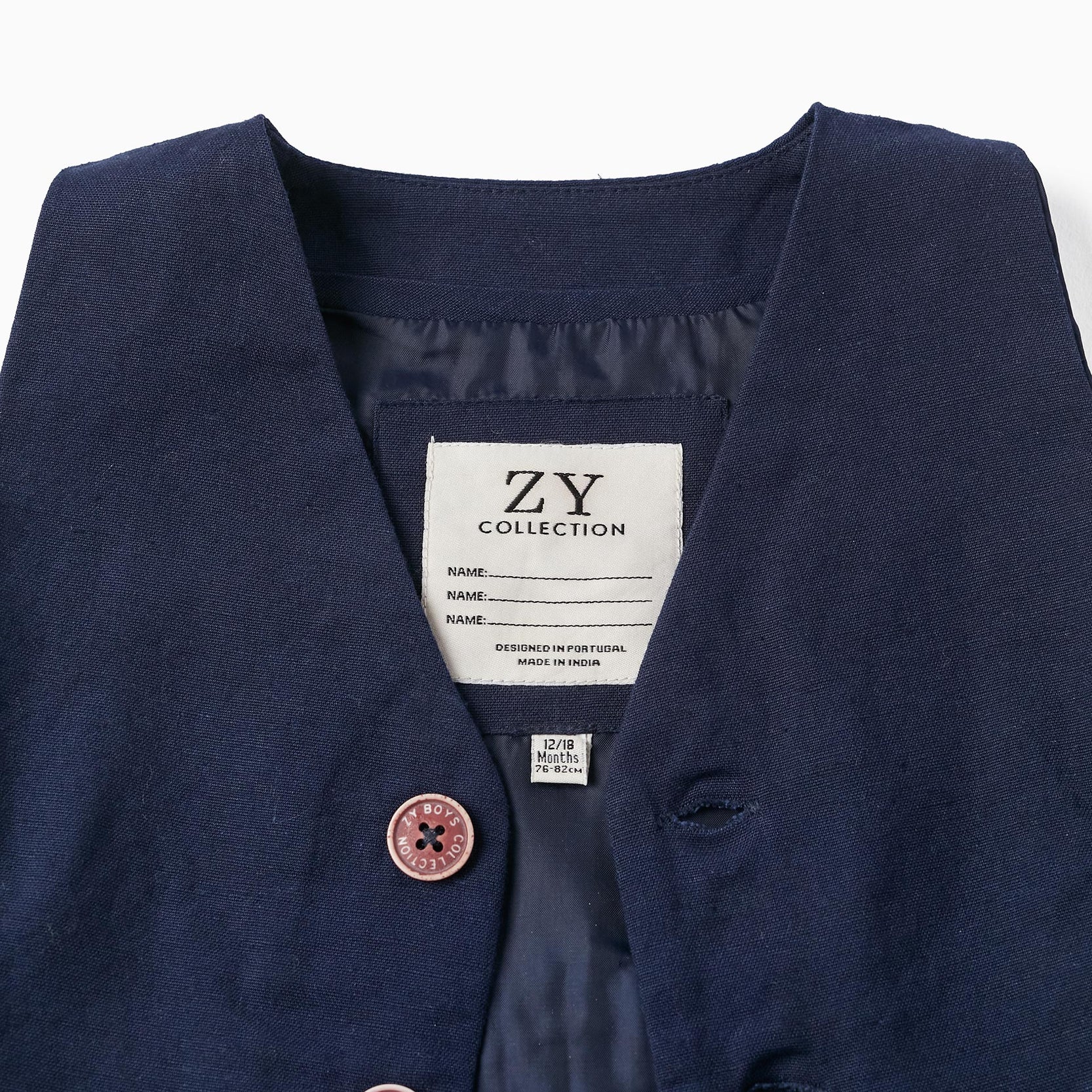 Formal Waistcoat for Baby Boys, Dark Blue