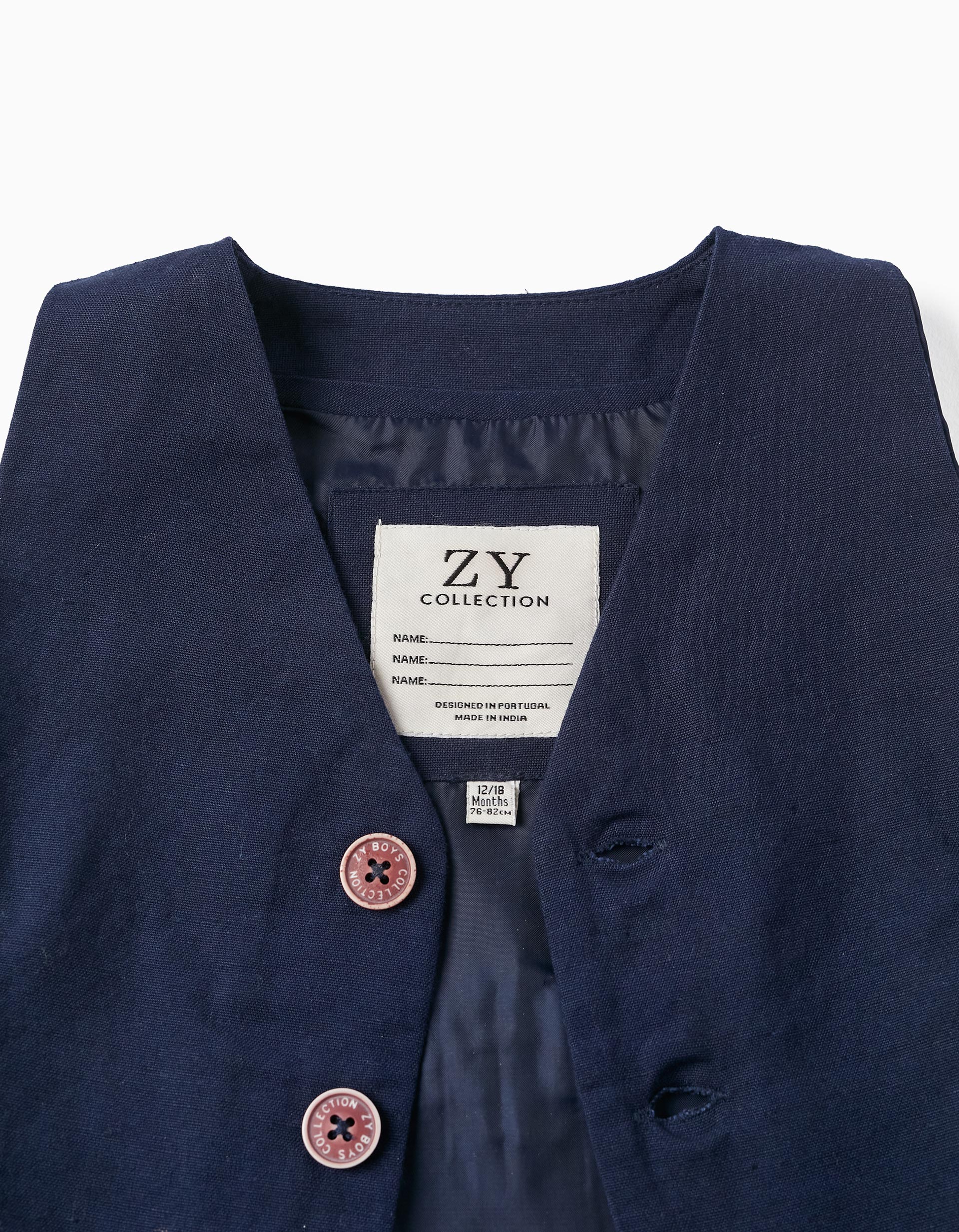 Formal Waistcoat for Baby Boys, Dark Blue