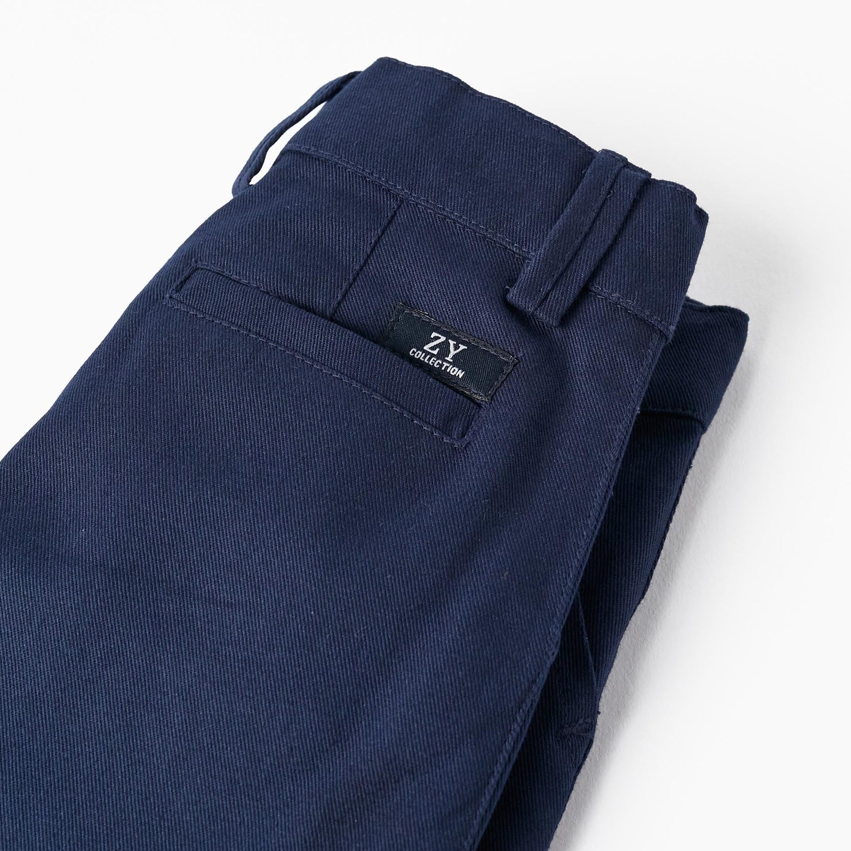 Short Sleeve Shirt + Shorts with Suspenders for Baby Boy, White/Blue