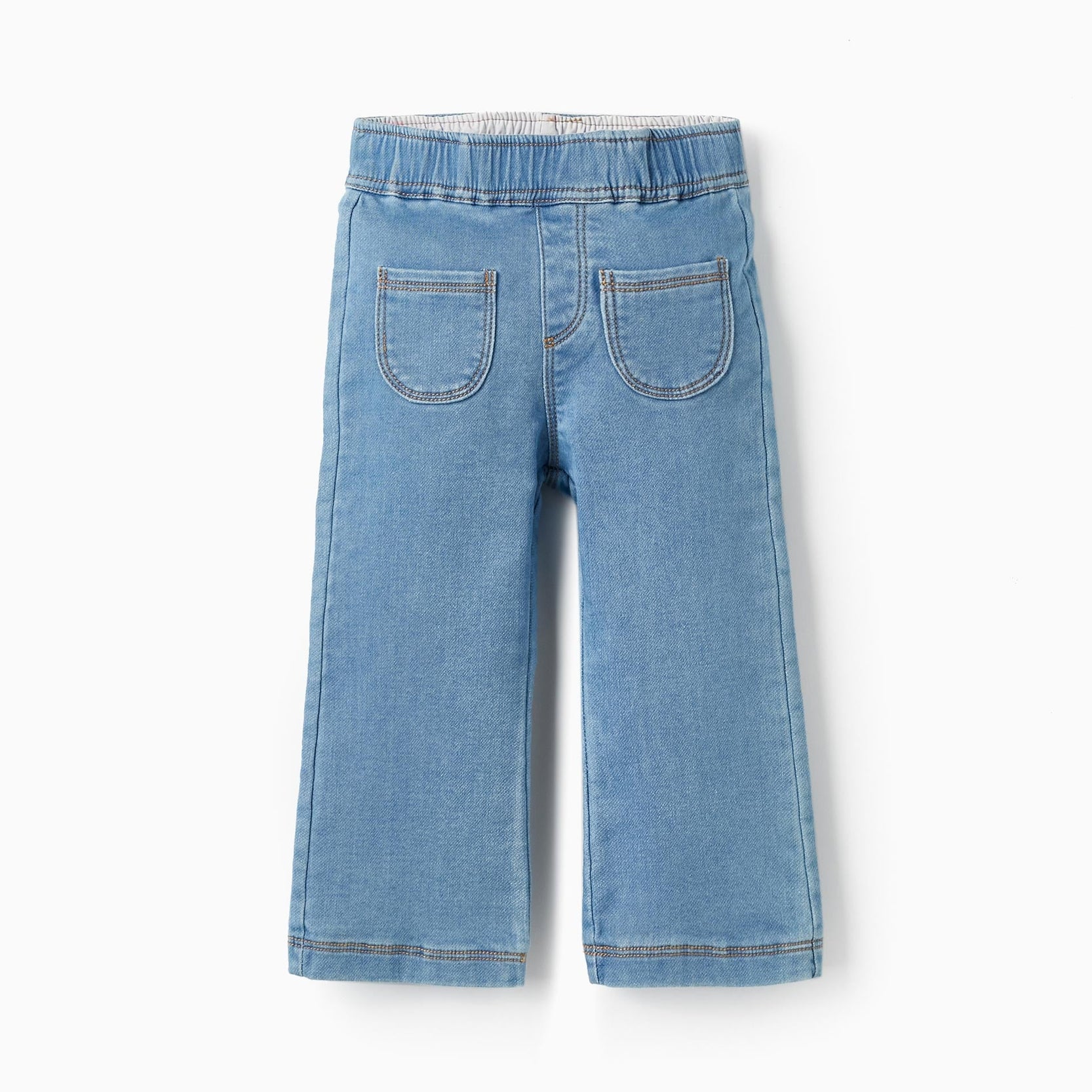 Denim Leggings for Baby Girls, Blue