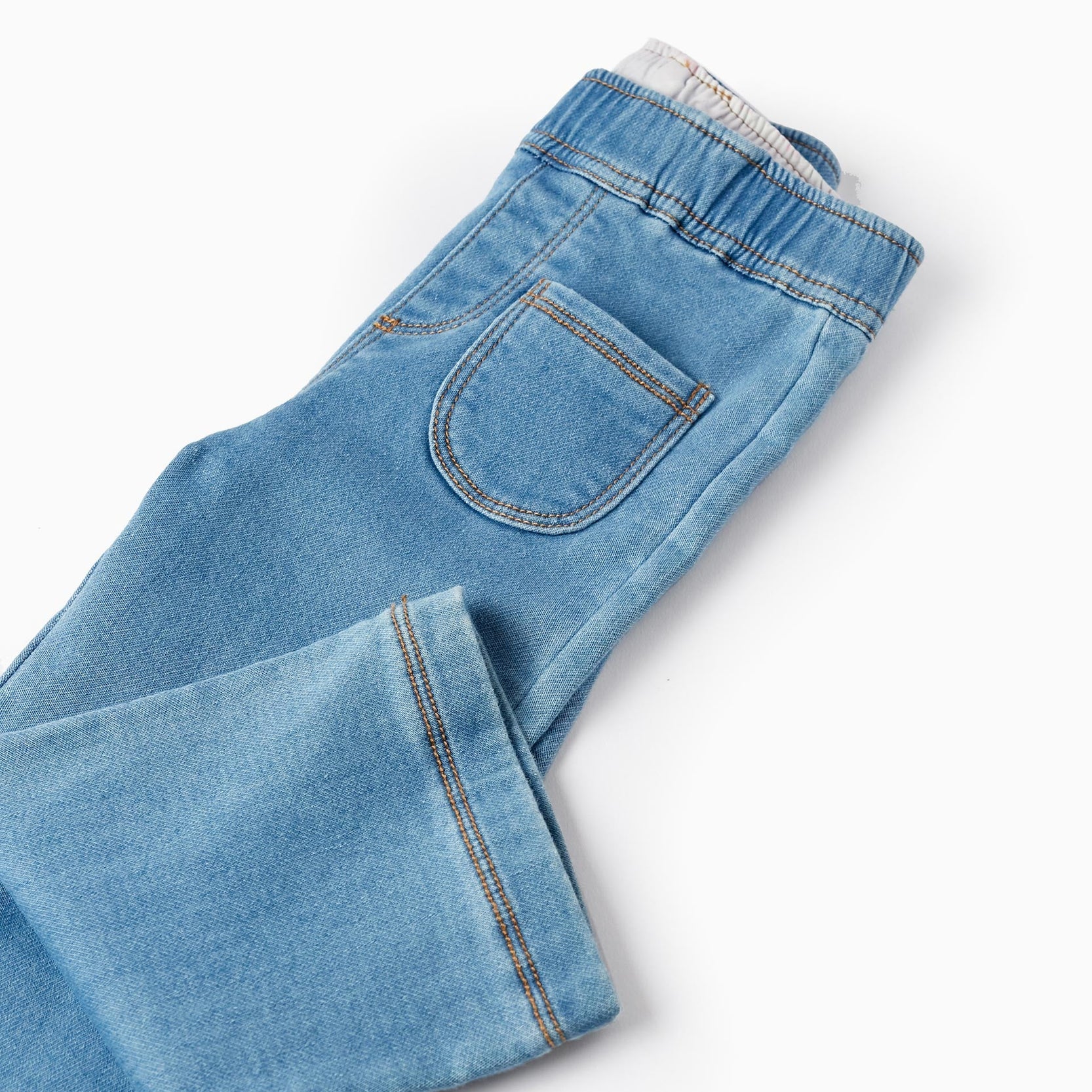 Denim Leggings for Baby Girls, Blue