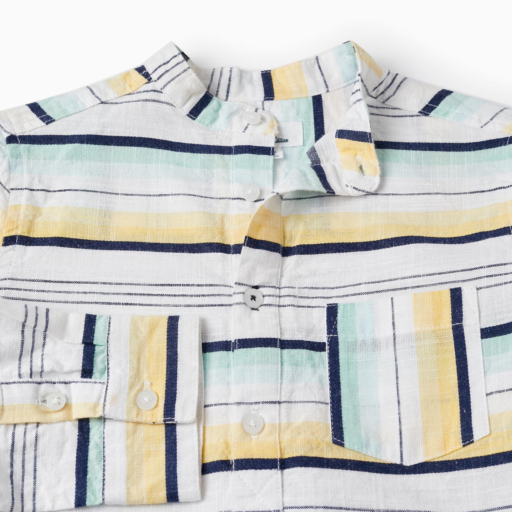 Striped Cotton Shirt for Boys, Multicolour