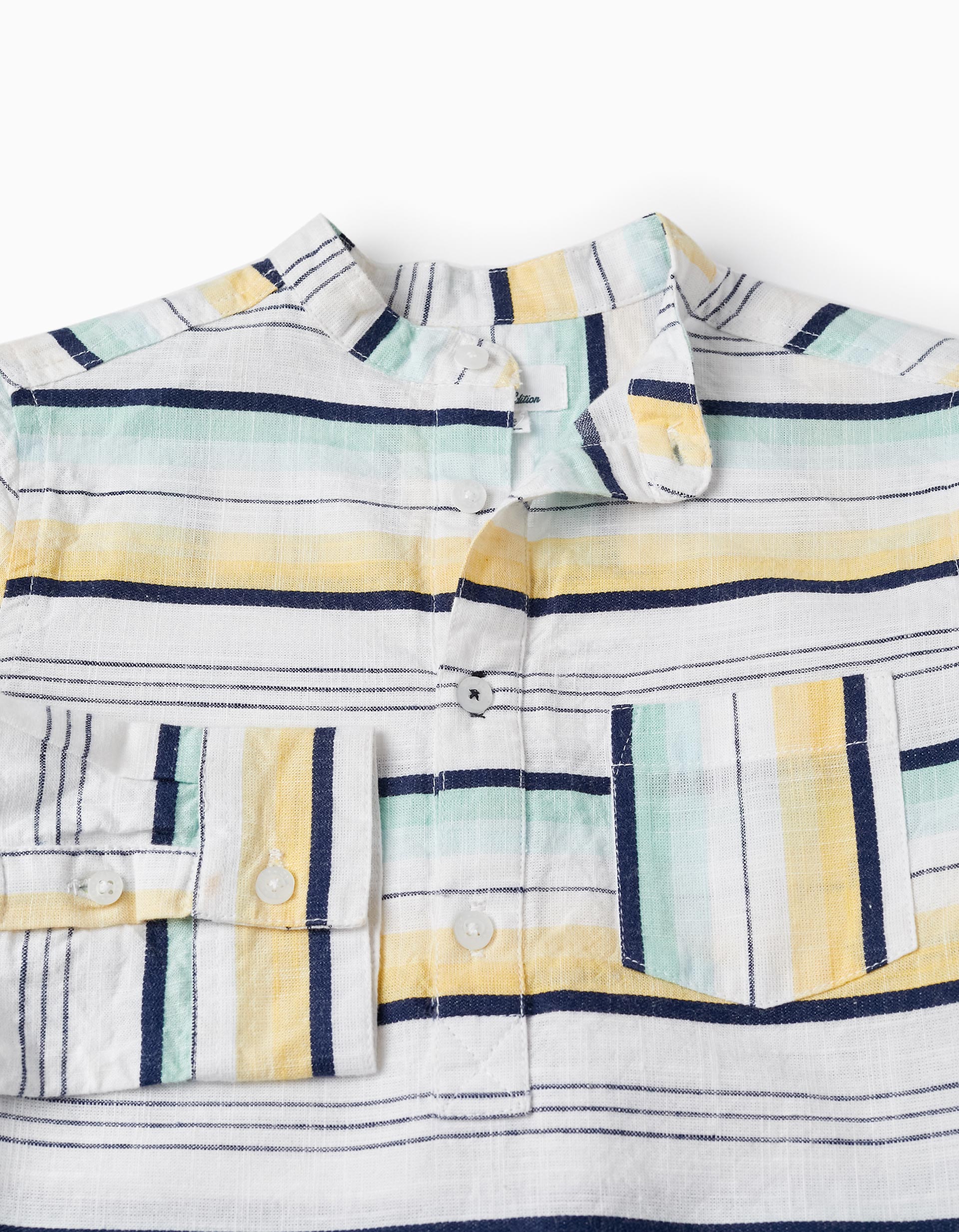 Striped Cotton Shirt for Boys, Multicolour