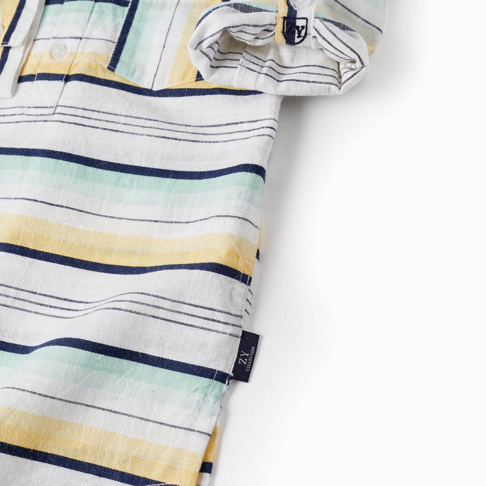 Striped Cotton Shirt for Boys, Multicolour