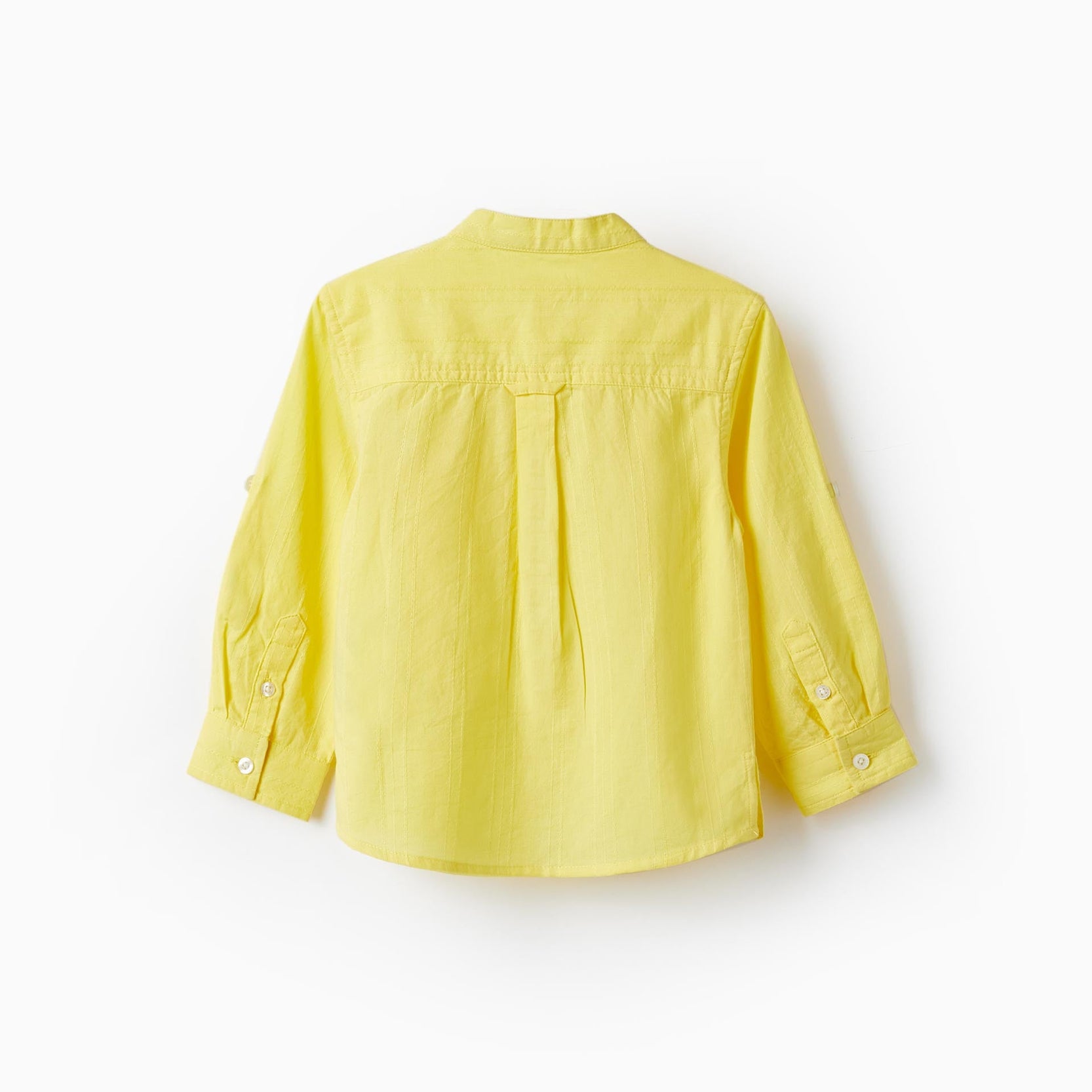Long Sleeve Cotton Shirt for Baby Boys 'Special Days', Yellow